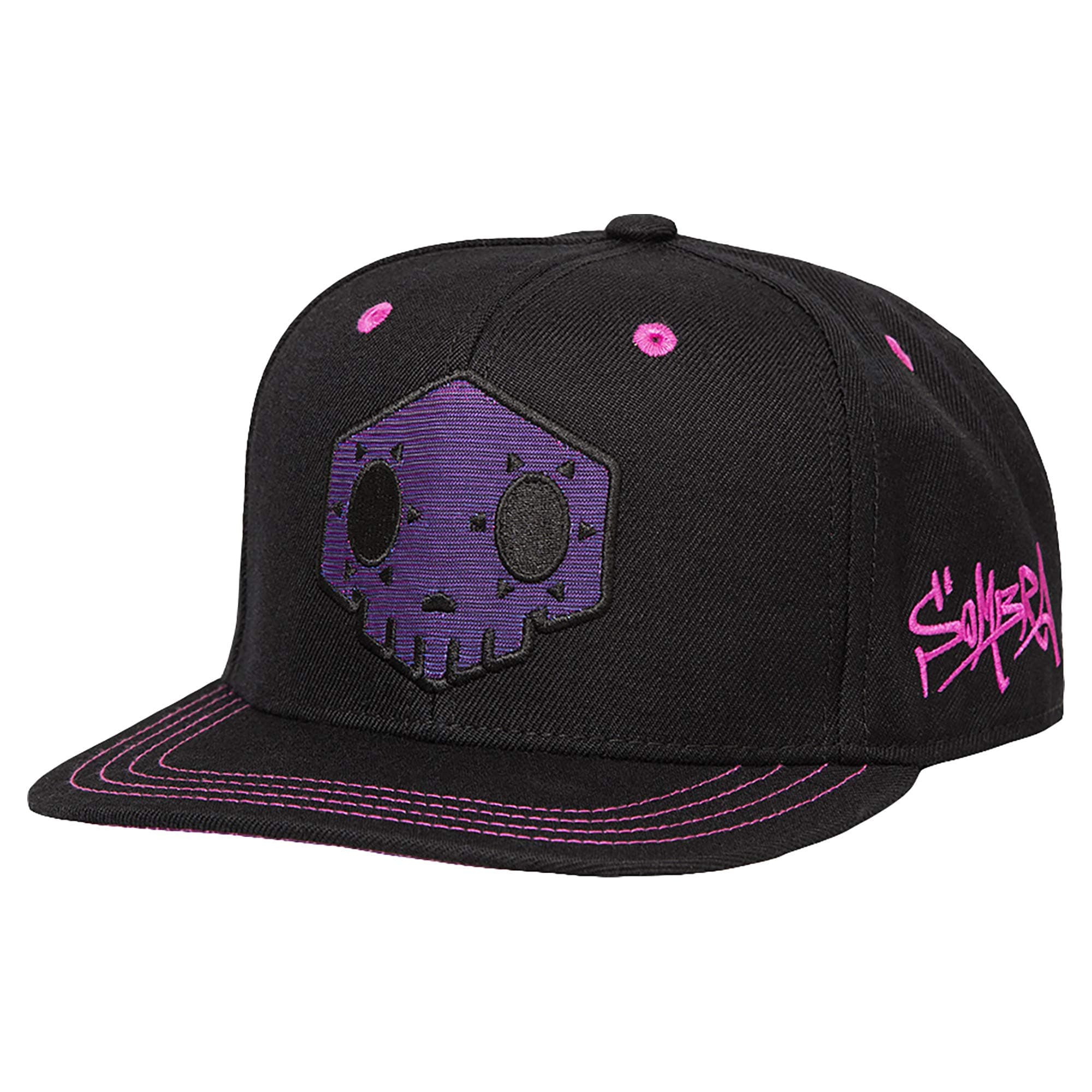 JINX Overwatch Sombra Snapback Baseball Hat, Black, One Size
