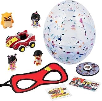 Ryan’s World The Movie Mega Microverse Egg, Discover 8 Exciting Mystery Toys Inside, Official Ryan’s World Toys for Boys & Girls 3+, Exclusive Blind Box Figures, 8Pcs