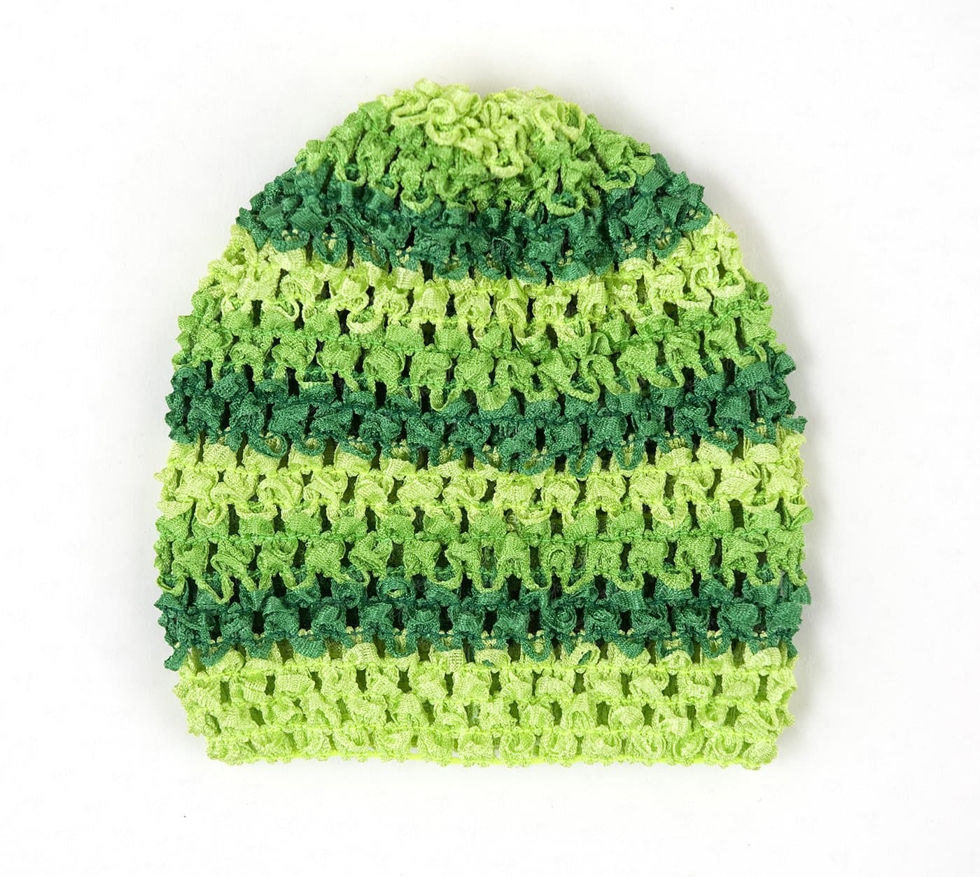 Ema Jane (Stripes (Greens)) Super Soft Waffle Crochet Beanie Hats for Baby