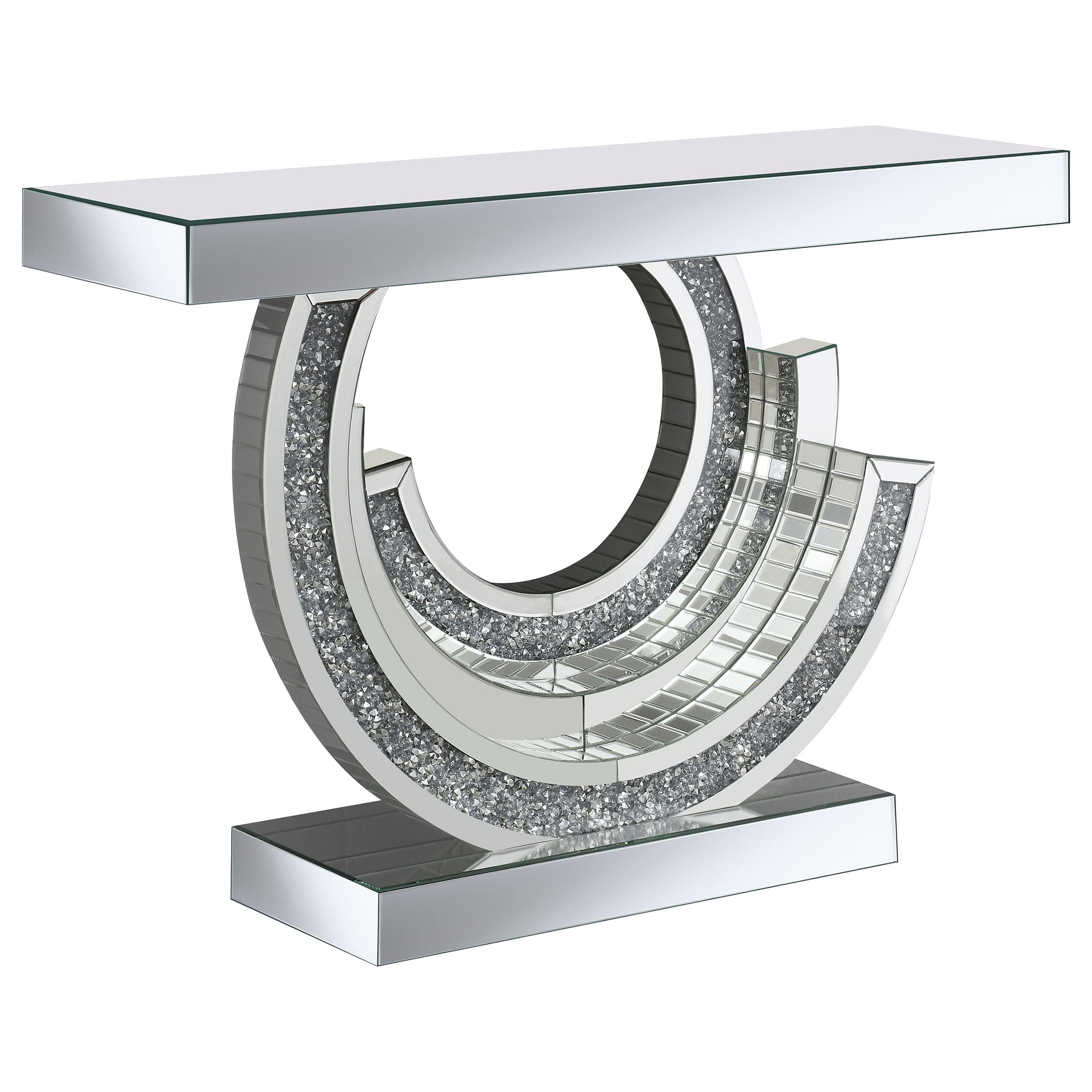 Coaster Furniture Multi-Dimensional Silver Console Table 953422