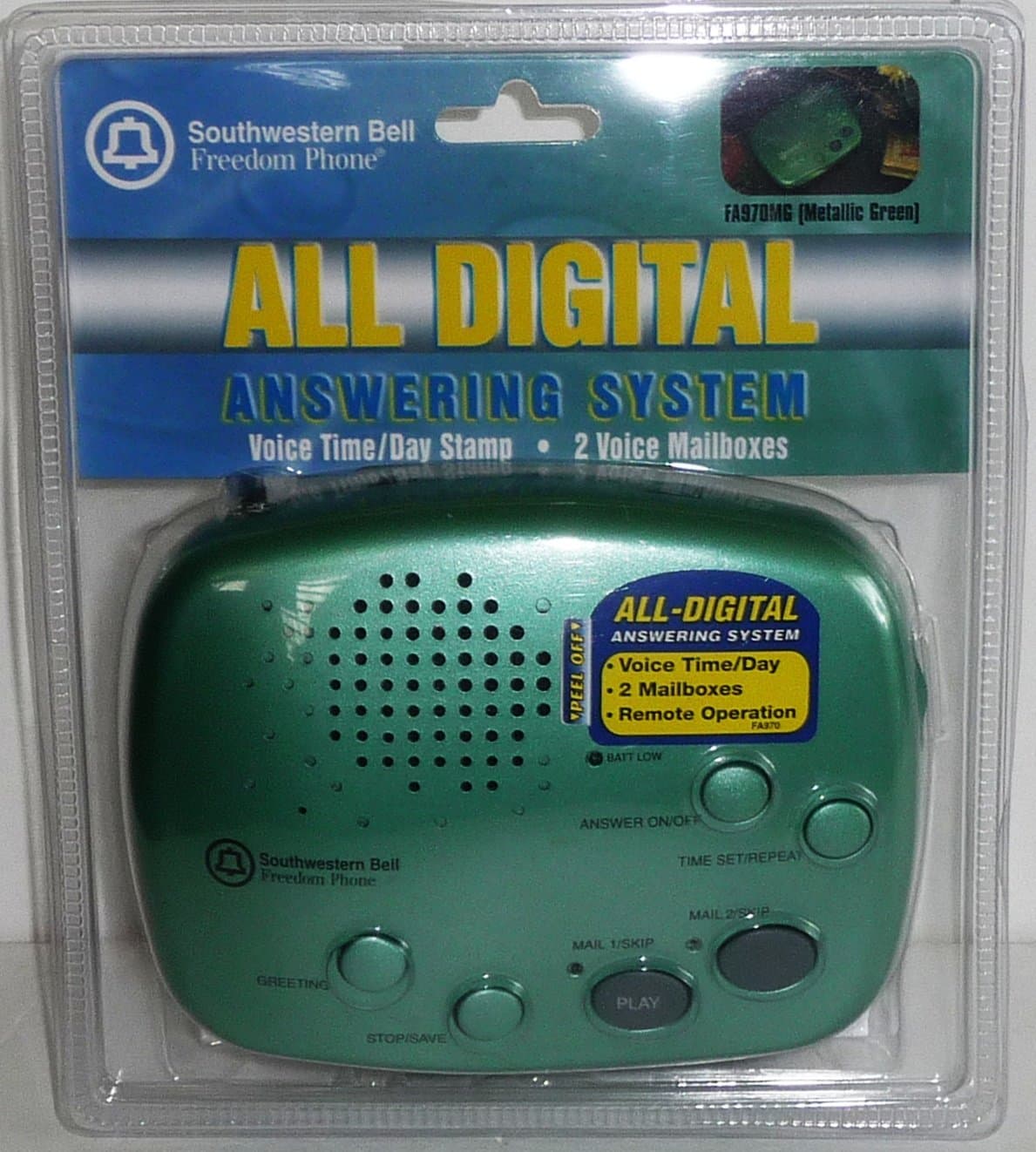 SOUTHWESTERN BELL FA-970 Digital Answering System with 2 Voice Mailboxes