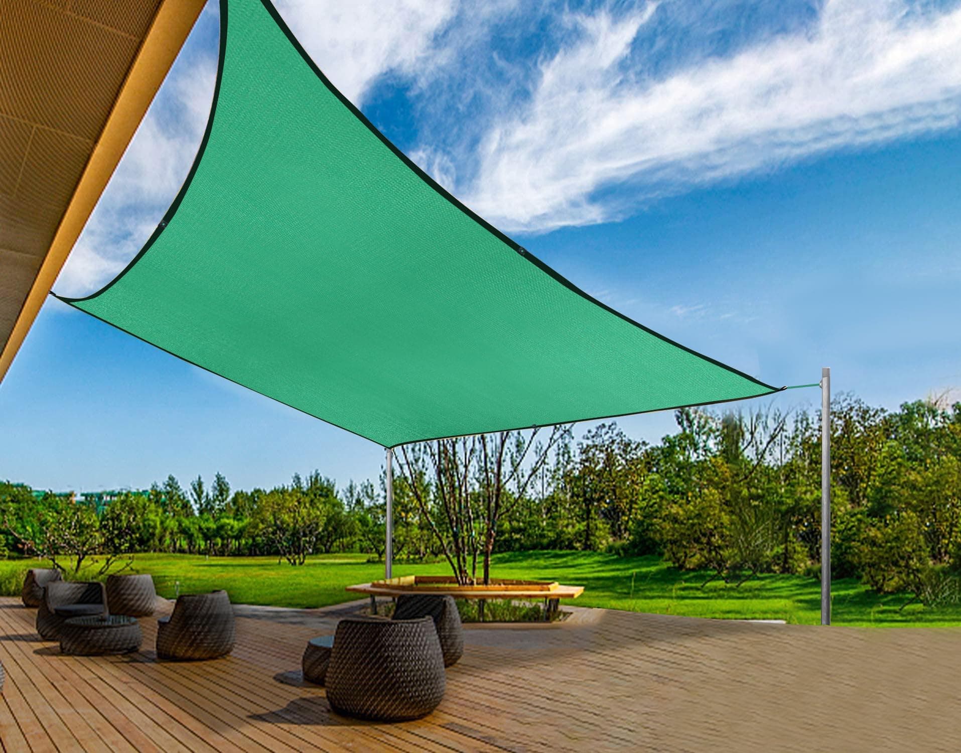 Shalimar Multipurpose Shade Net/Agro Net/Green Net – 75% Shade Coverage – Green Color – Size: 10 x 15 Feet – UV Stabilized, Durable, Weather-Resistant for Garden, Greenhouses, and Outdoor Use