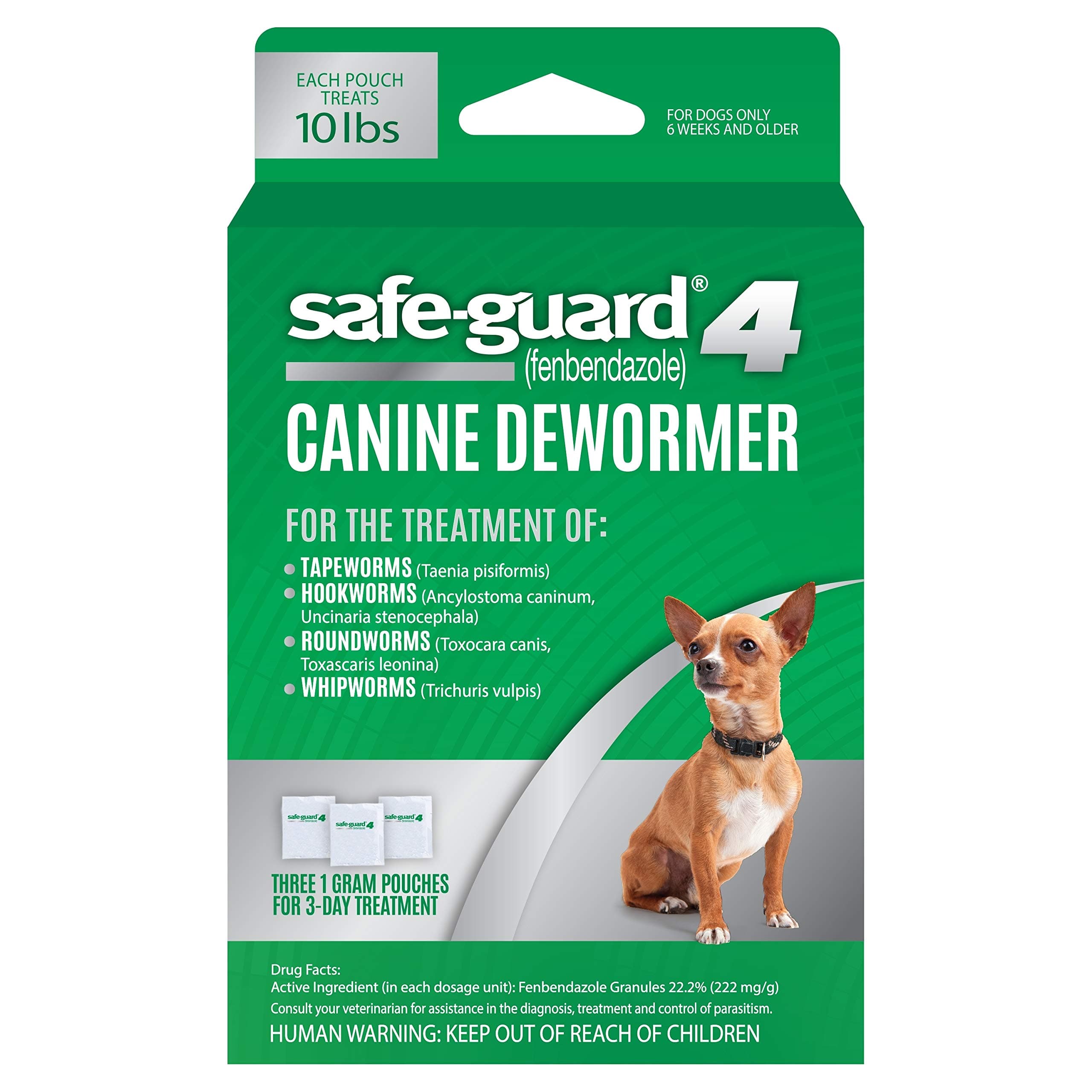 Safe-Guard Canine Dewormer for Small Dogs, 3 Day Treatment