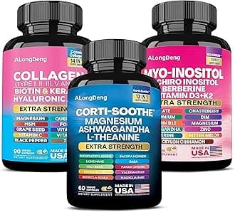 She Shines Set - Ultimate Women's All-in-One Supplement with Corti-Soothe, Myo-Inositol, Collagen & Extra Strength Ingredients