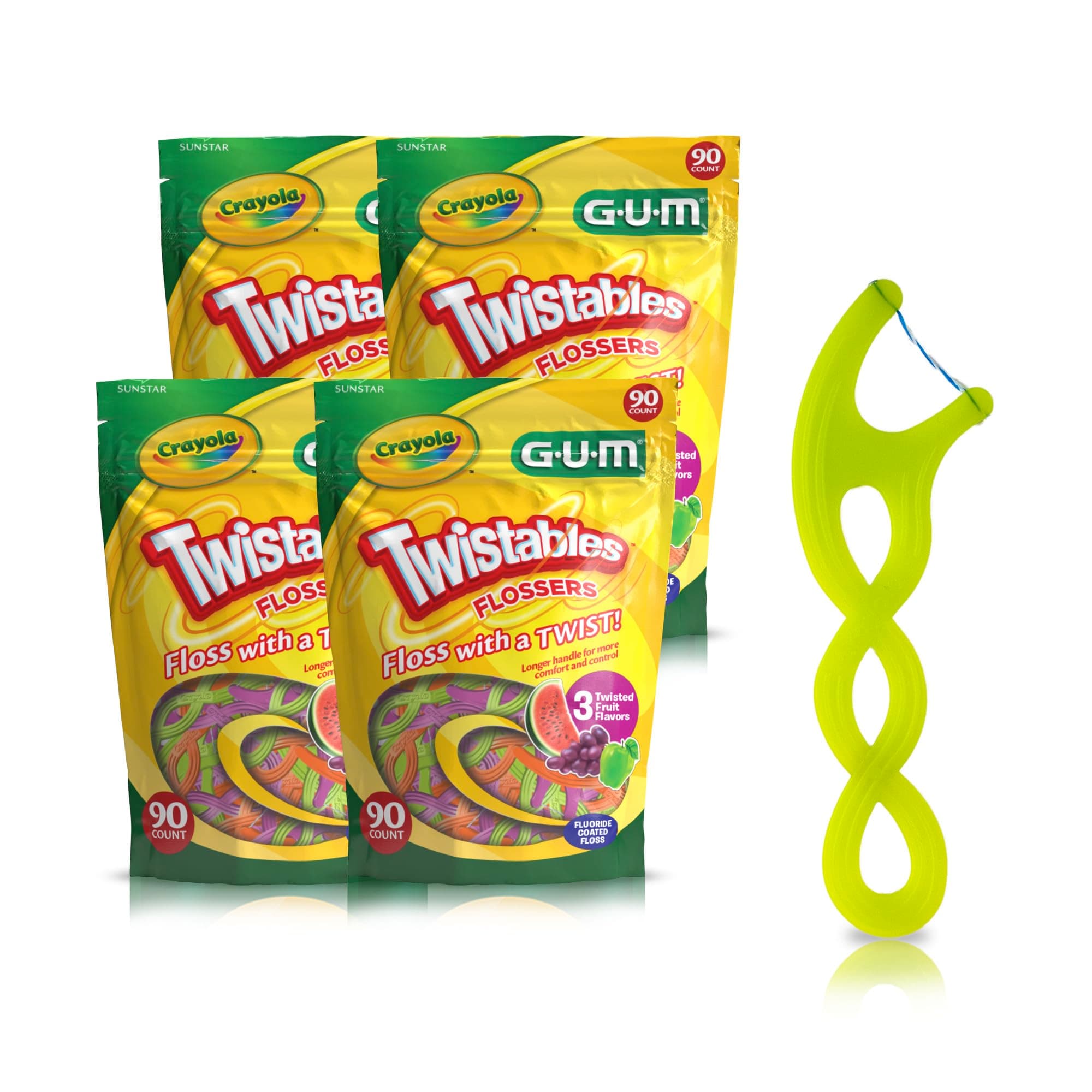 GUM Crayola Twistables Kids Flossers