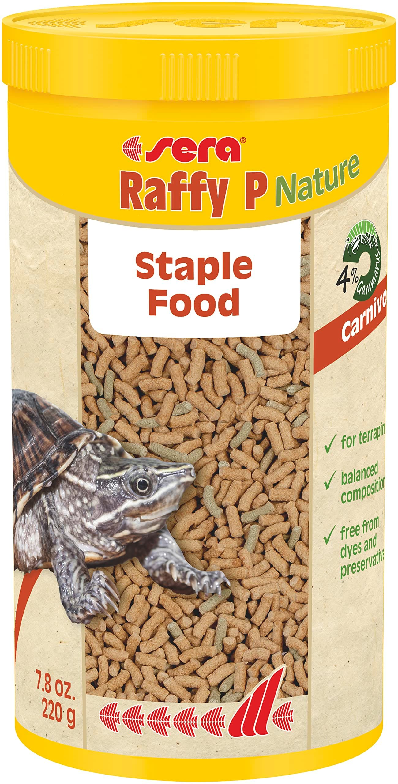 Sera Raffy P Nature Staple Food, 220G