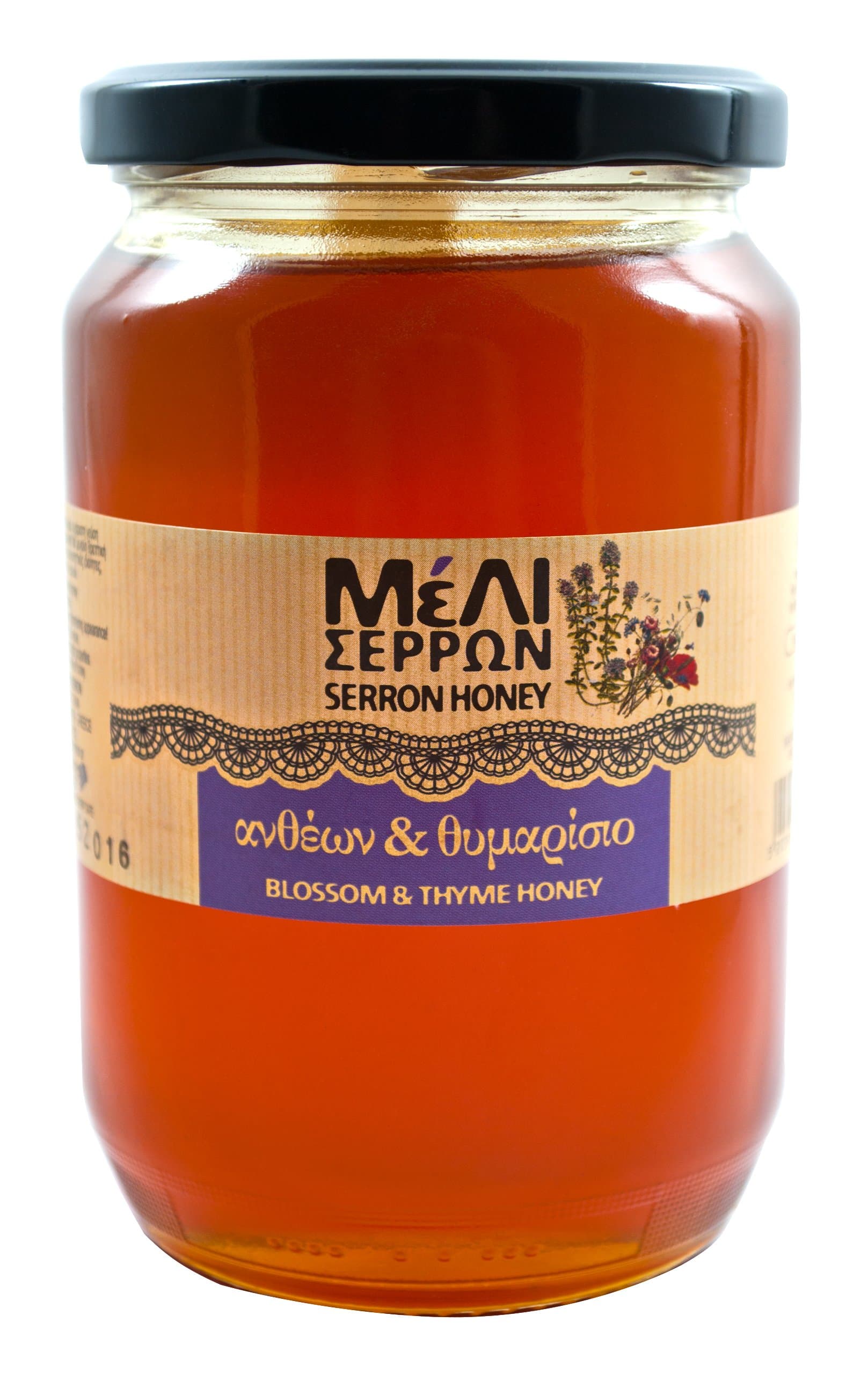 Meli Serron, Blossom And Thyme Greek Honey, 920gr, glass jar