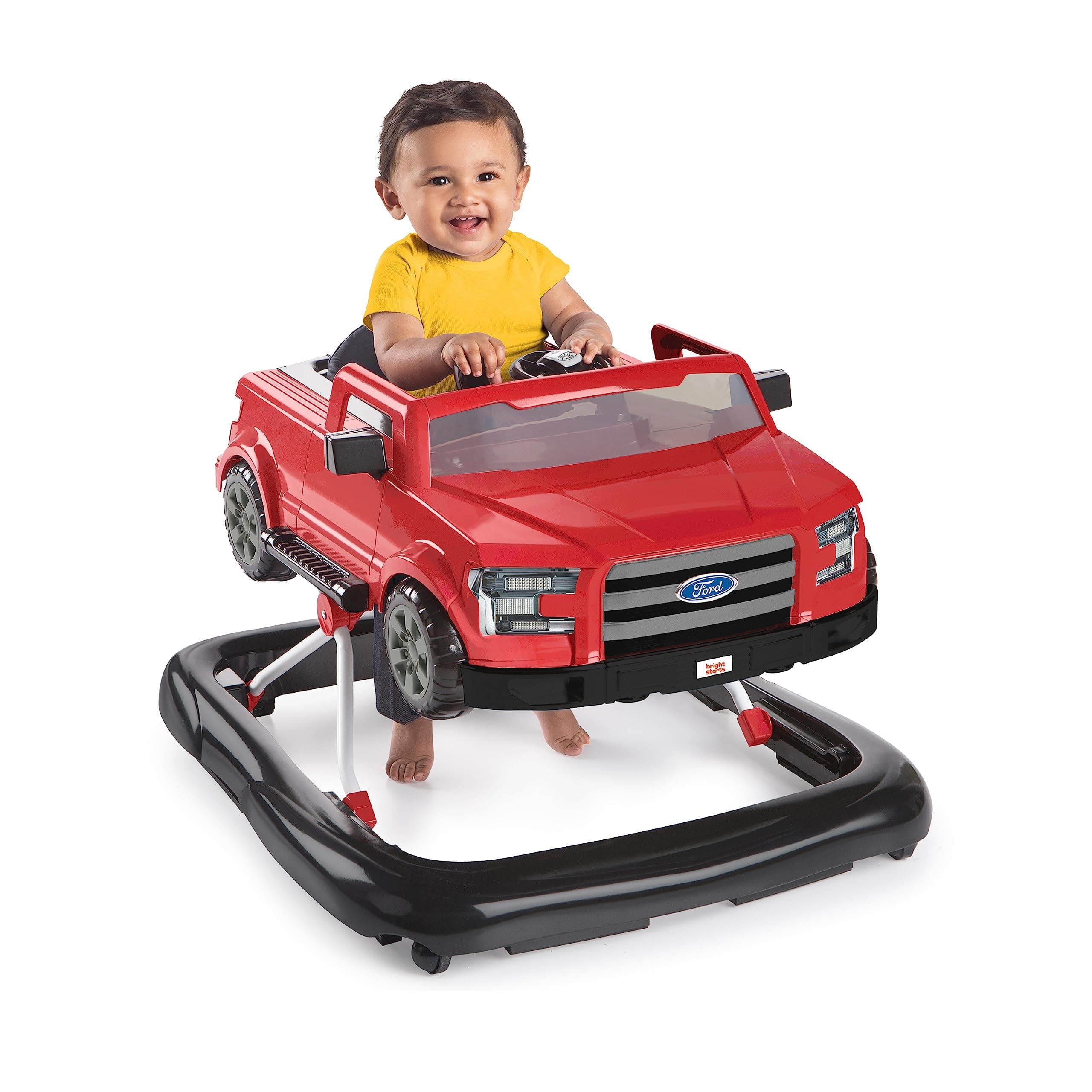 Bright Starts, Ways to Play Walker Ford F-150, Fast Red, 4-in-1 Walker, from 6 Months +