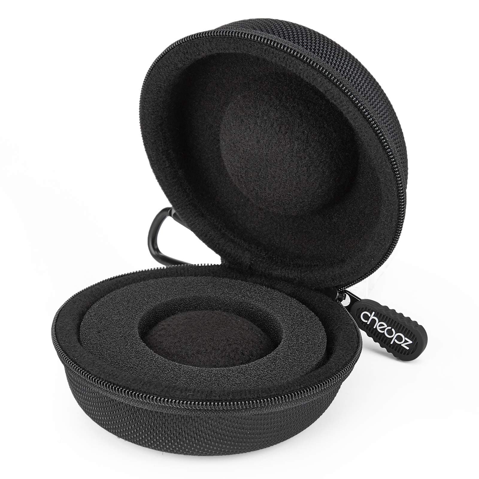 Cheopz Watch Case, Watch Case, Single Storage Box, Watch Case for Smart Watch, Up to 50mm, Label, Travel, Business Trip, Portable (Black)