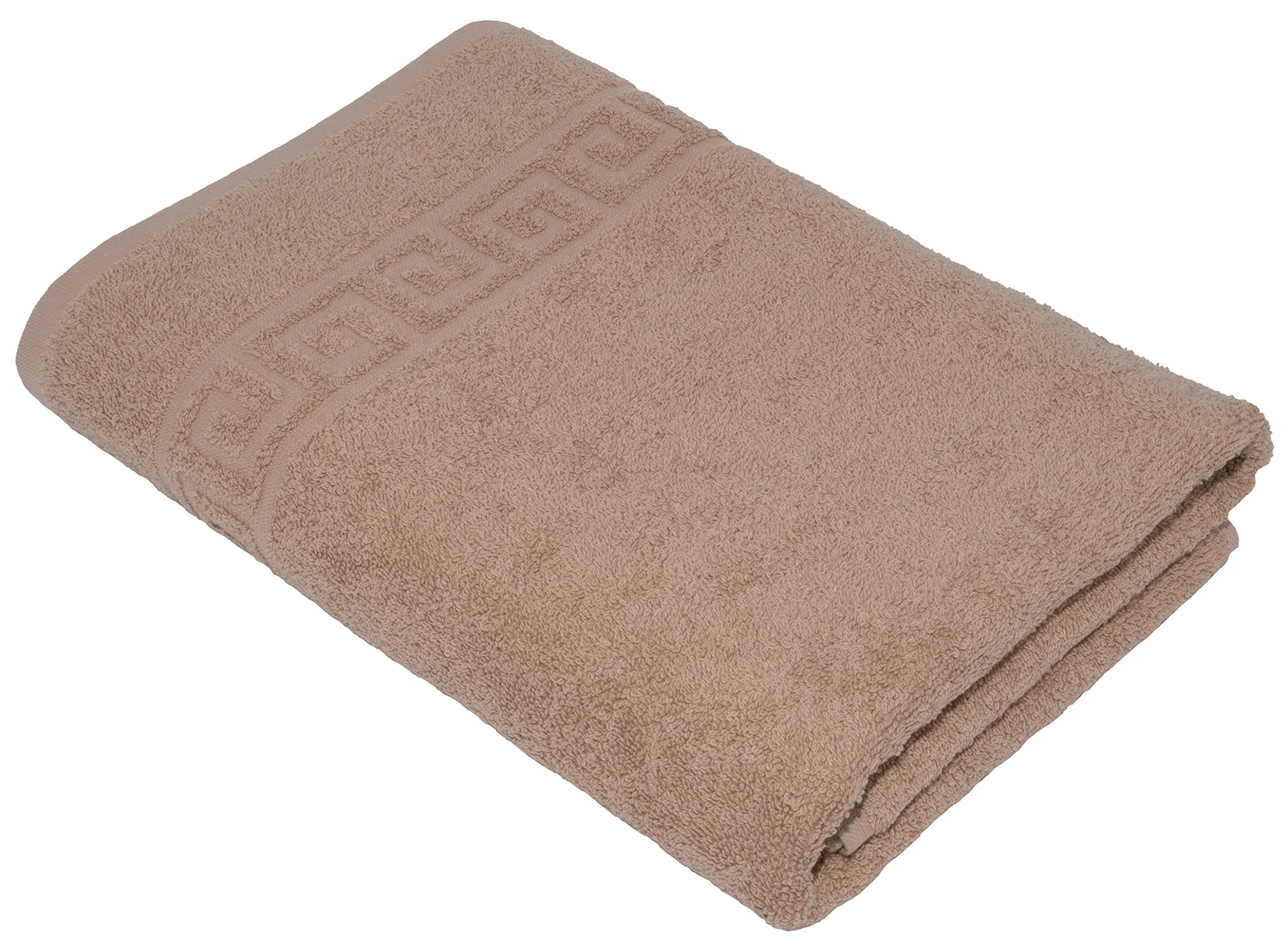 CAMEL 1 X BATH TOWEL 70X140 CM LARGE SIZE 100% NATURAL COTTON 500 GSM THICK ABSORBENT TOWEL, HOTEL QUALITY RINGSPUN