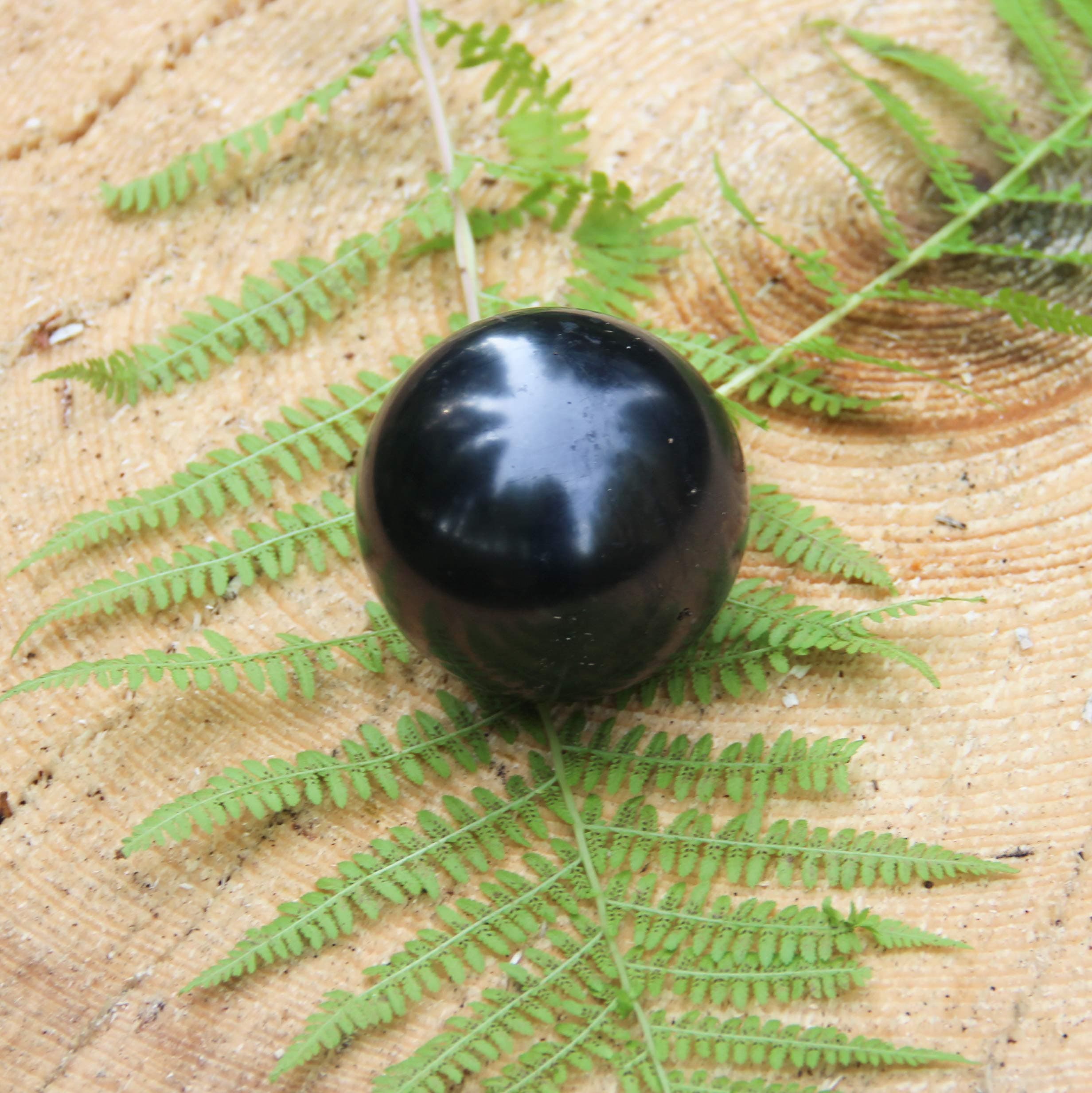 SHUNGITE Sphere The Stone of Life- 60MM Polished