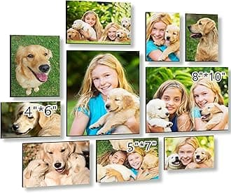 JOXOFO Custom Photo Tiles Personalized Peel and Stick Picture Frames Mix Tiles for Collage Wall Decor Storyboards Photo Prints Gift for Family and Friends 10pcs