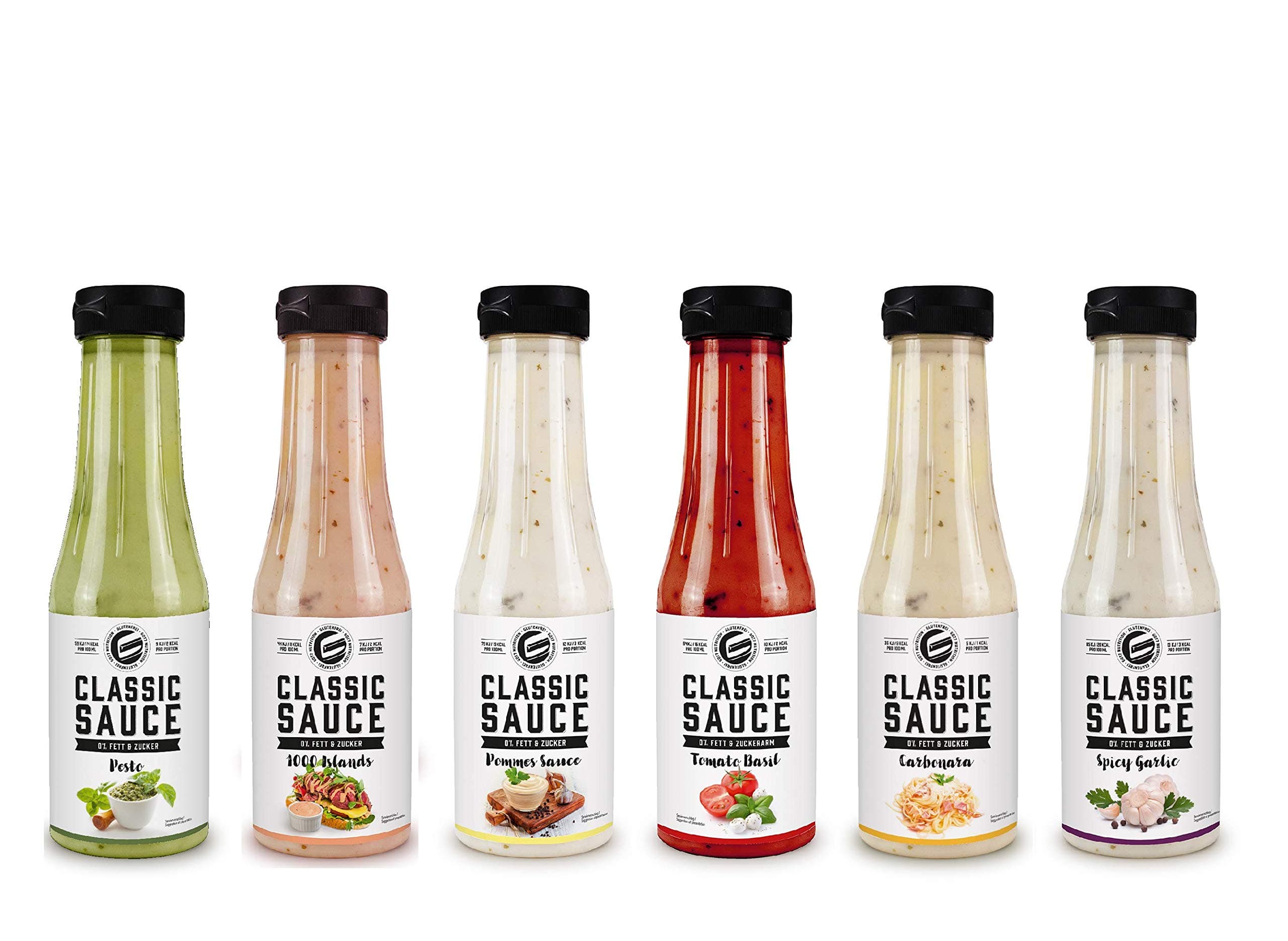 Got7 Classic Sauce - Carloria-Free Salad, Grill and Seasoning Sauce - Perfect for Weight Loss (1. Mix Box, 6 x 350 ml)