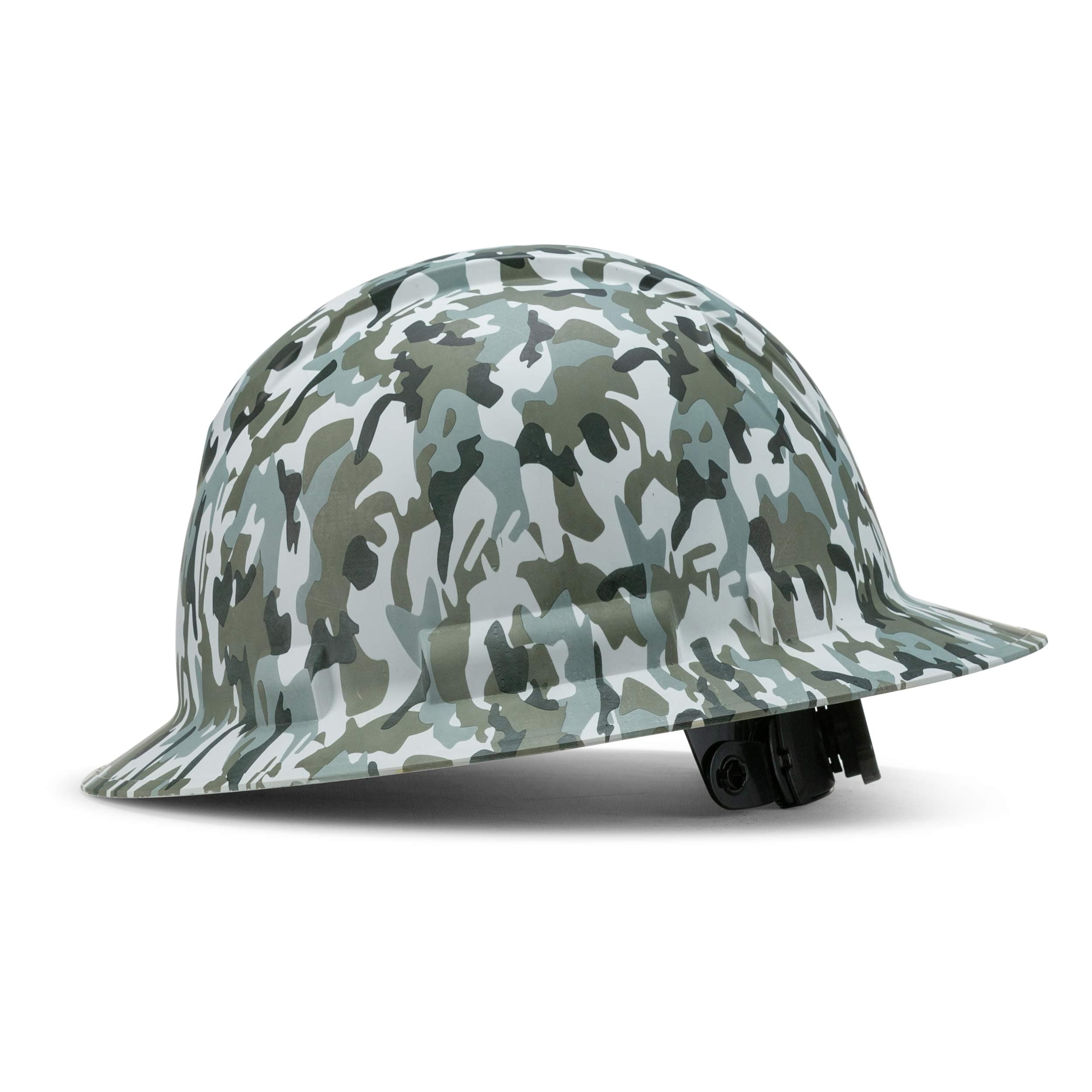 ACERPAL Full Brim Hard Hat OSHA Construction Work Approved Safety Helmet,Rocky Camo,Camouflage Custom Design Hard Hats for Men Woman,Cascos De Construccion Hardhat,4 Pt Adjustable Ratchet Suspension