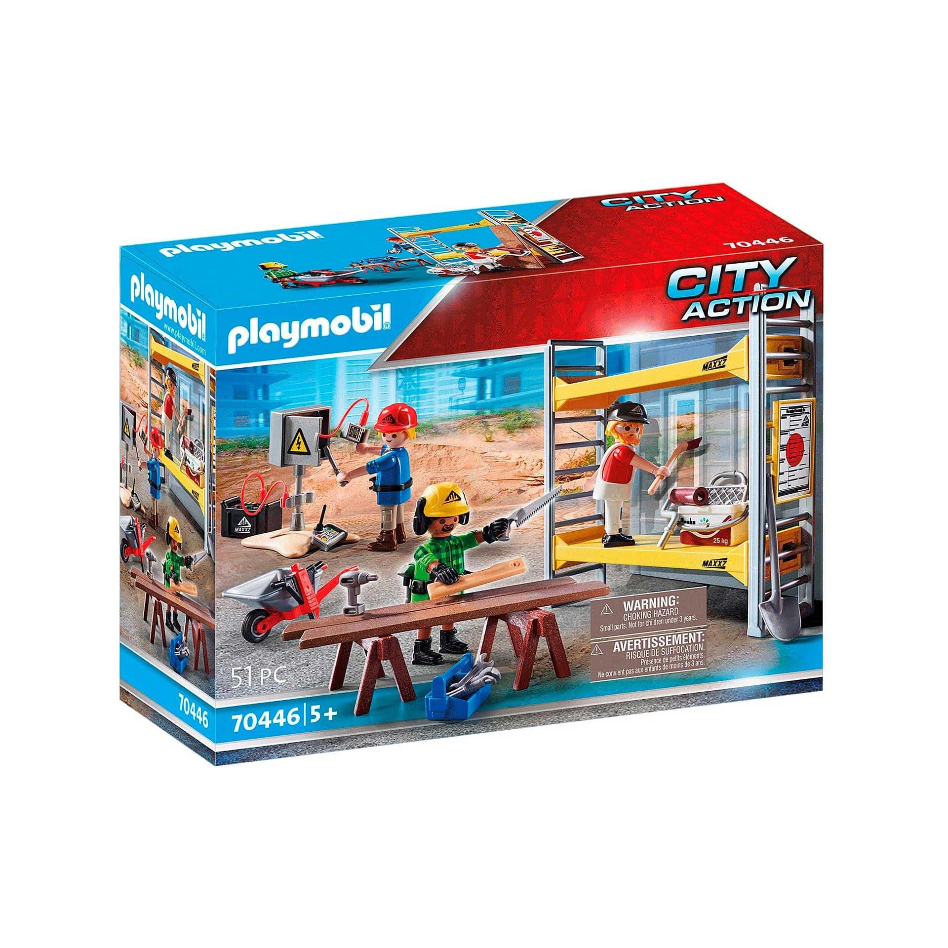 Playmobil 70446 City Action Scaffolding with Workers Toyset