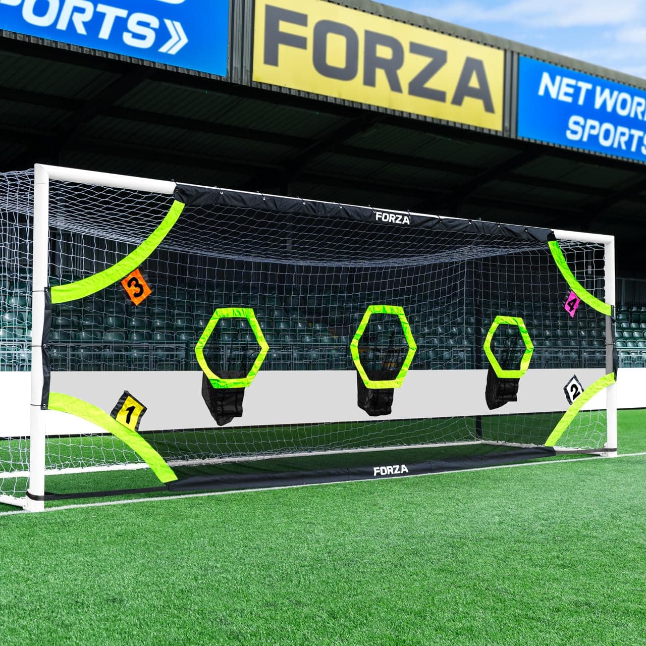 Pro+ Football Goal Target Sheet | Precision Training Net for Shooting, Free Kick & Finishing Practice - 6