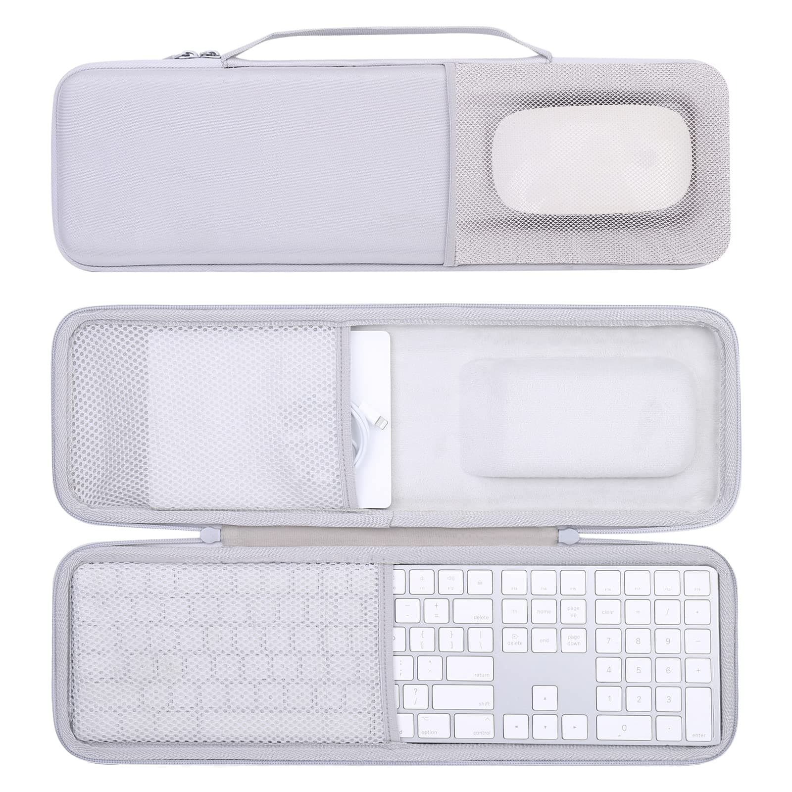 Compatible Apple Magic Keyboard Storage Case with Numeric Keypad + Magic Mouse + Magic Trackpad