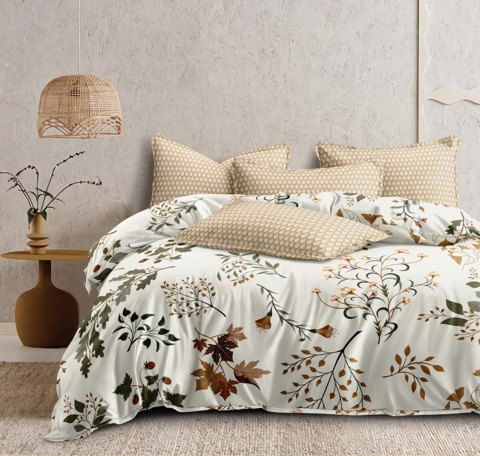 COZY FURNISH Super Soft Brushed Microfiber Cotton 3 Layer Breathable Double Dohar Lightweight Bed Dohar 84X96(Inches) 213X243(CM) Flannel Dohar Throws for Bed (Brown)| TC - 144