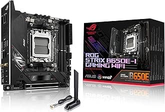 ASUS ROG Strix B650E-I Gaming WiFi 6E Socket AM5 Ryzen 7000 Mini-ITX Gaming Motherboard (PCIe 5.0,DDR5,10 + 2power Stages,2xM.2 Slots,USB 3.2 Gen 2x2 Type-C,WiFi 6E)