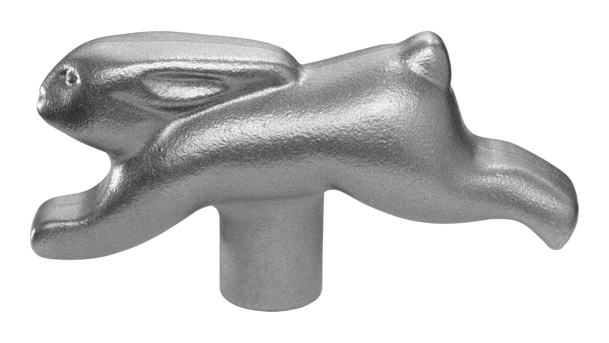 STAUB 40510-661-0 Rabbit Lid Knob, Stainless Steel, Silber, 9 x 6 x 3.2 cm