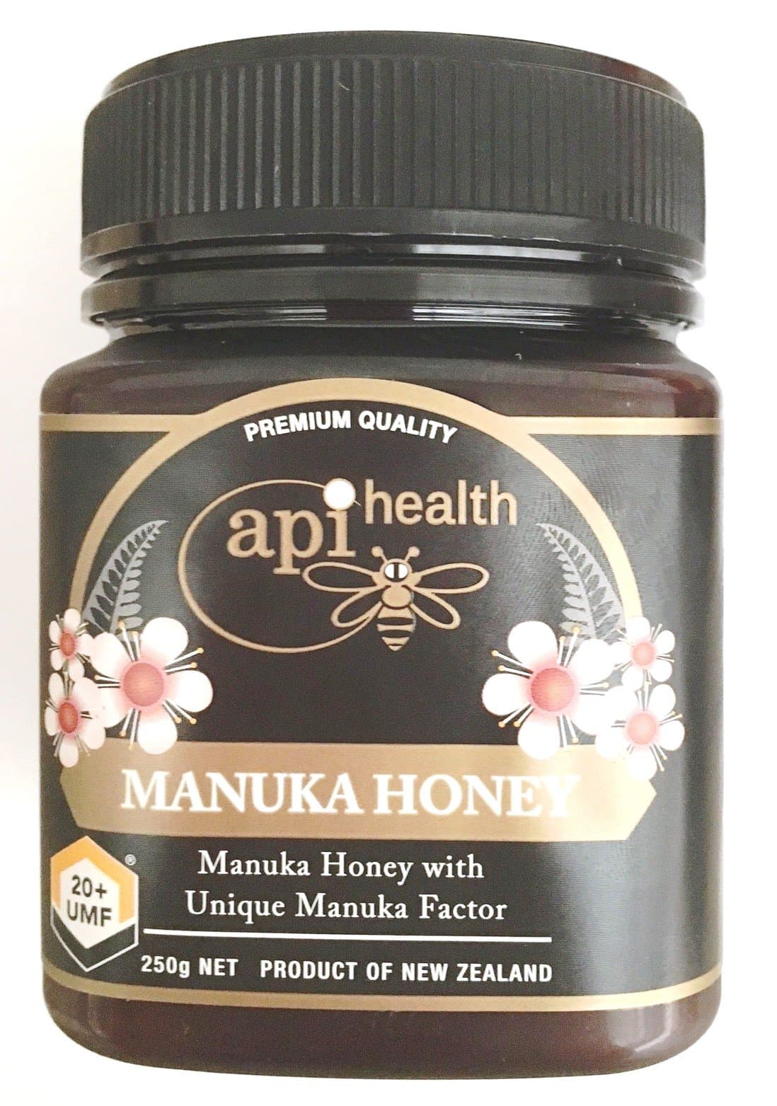 Apihealth Nz Raw Manuka Honey Umf 20+, 250Gm