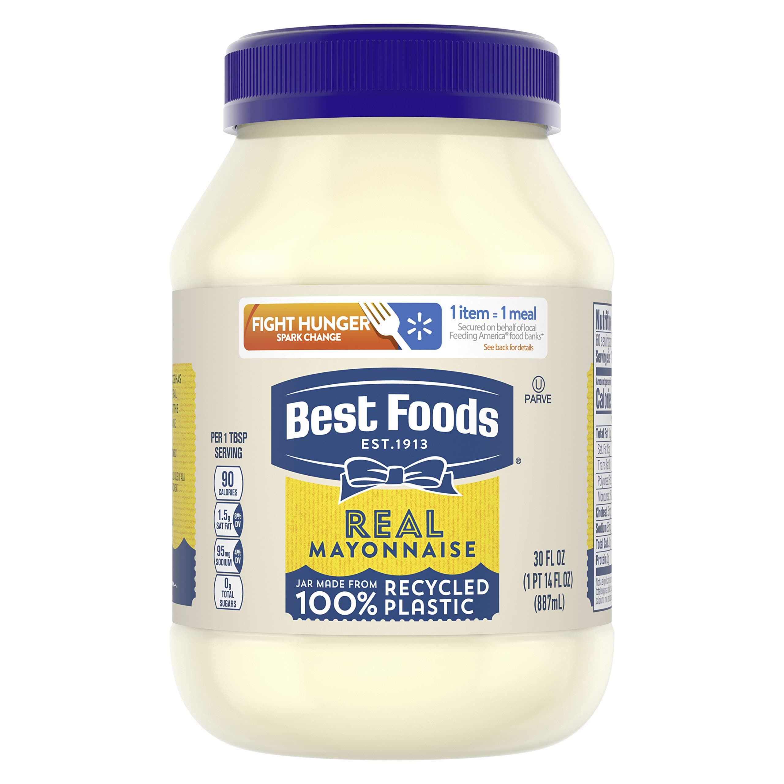 Best Foods Real Mayonnaise For a Creamy Condiment for Sandwiches and Simple Meals Real Mayo Gluten Free, Made With 100% Cage-Free Eggs 30 oz