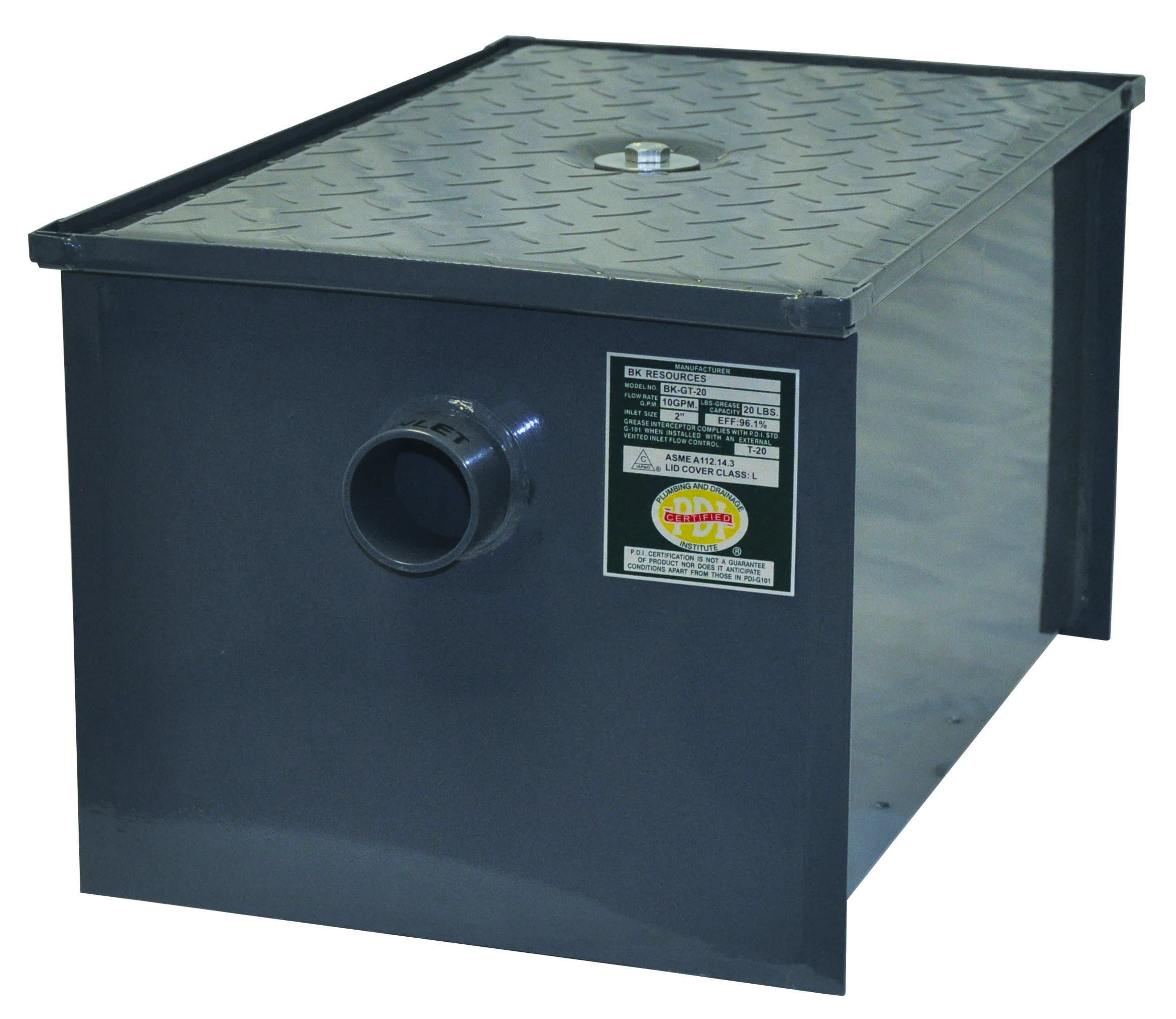 - BK Resources 70 lb Grease Trap Interceptor
