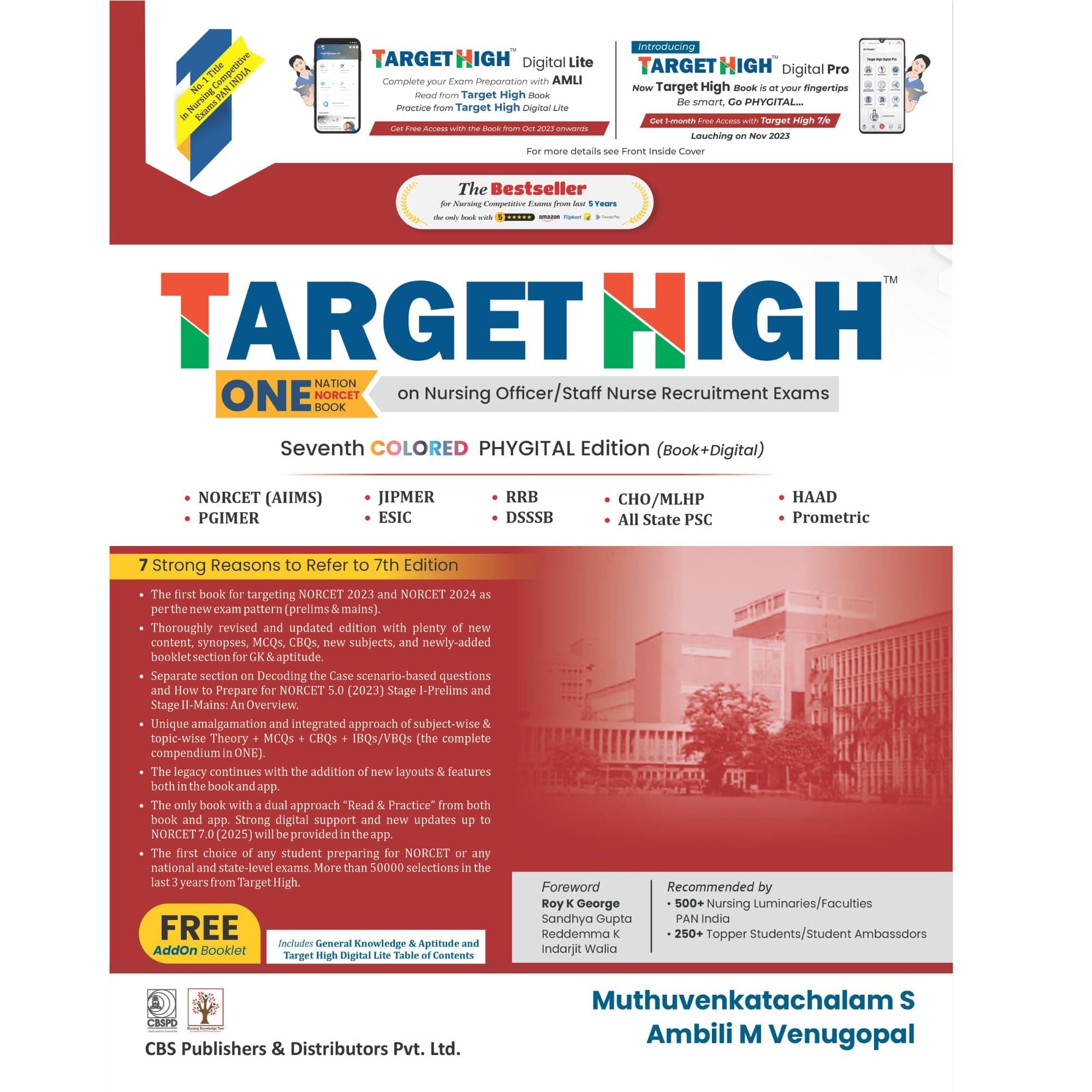 Target High: One Nation NORCET Book on Nursing Officer / Staff Nurse Recruitment Exams