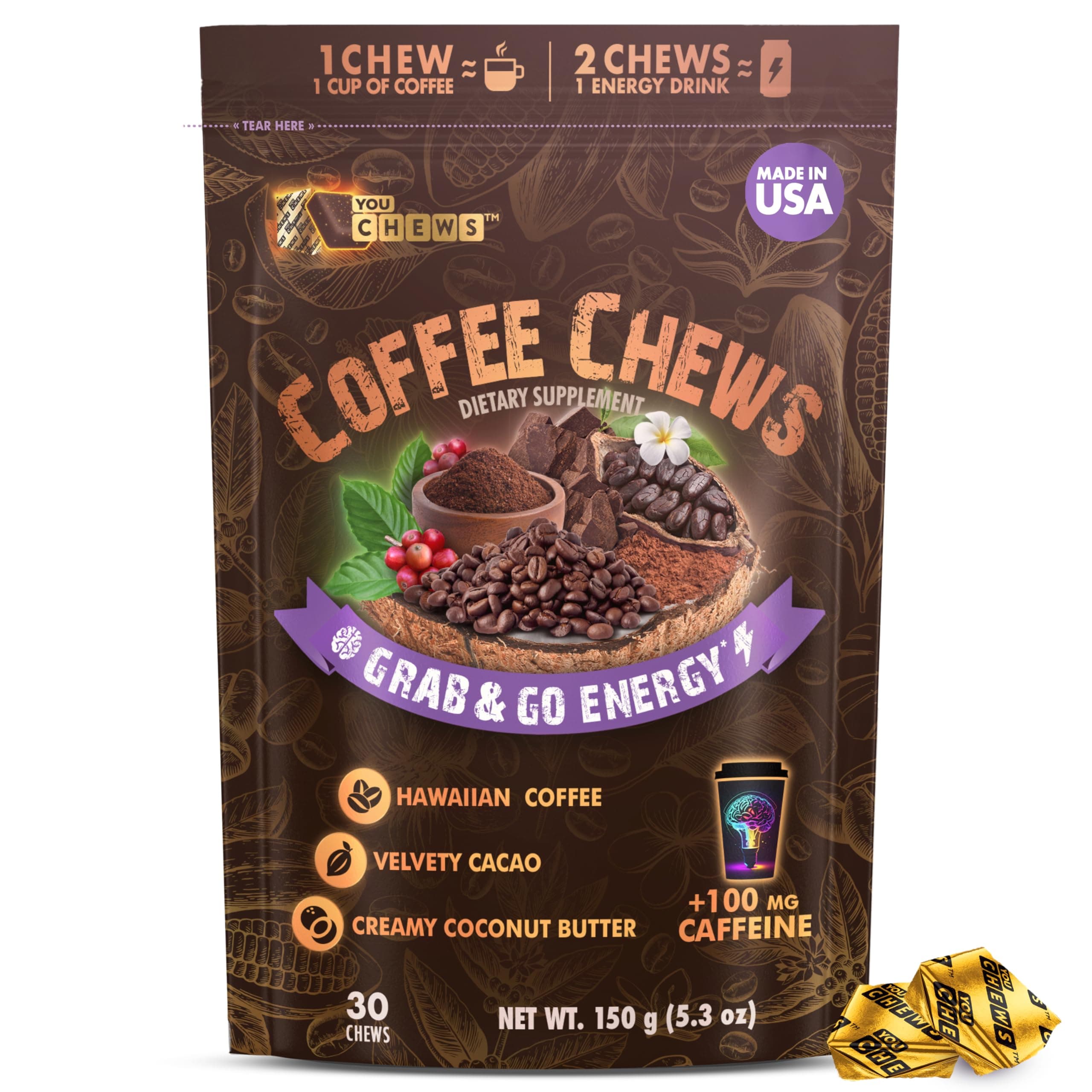 » Hawaiian-grown gourmet coffee: Rich, bold flavor of Kona Coffee. » Vevelty Cacao: A smooth, rich chocolate experience in every chew.