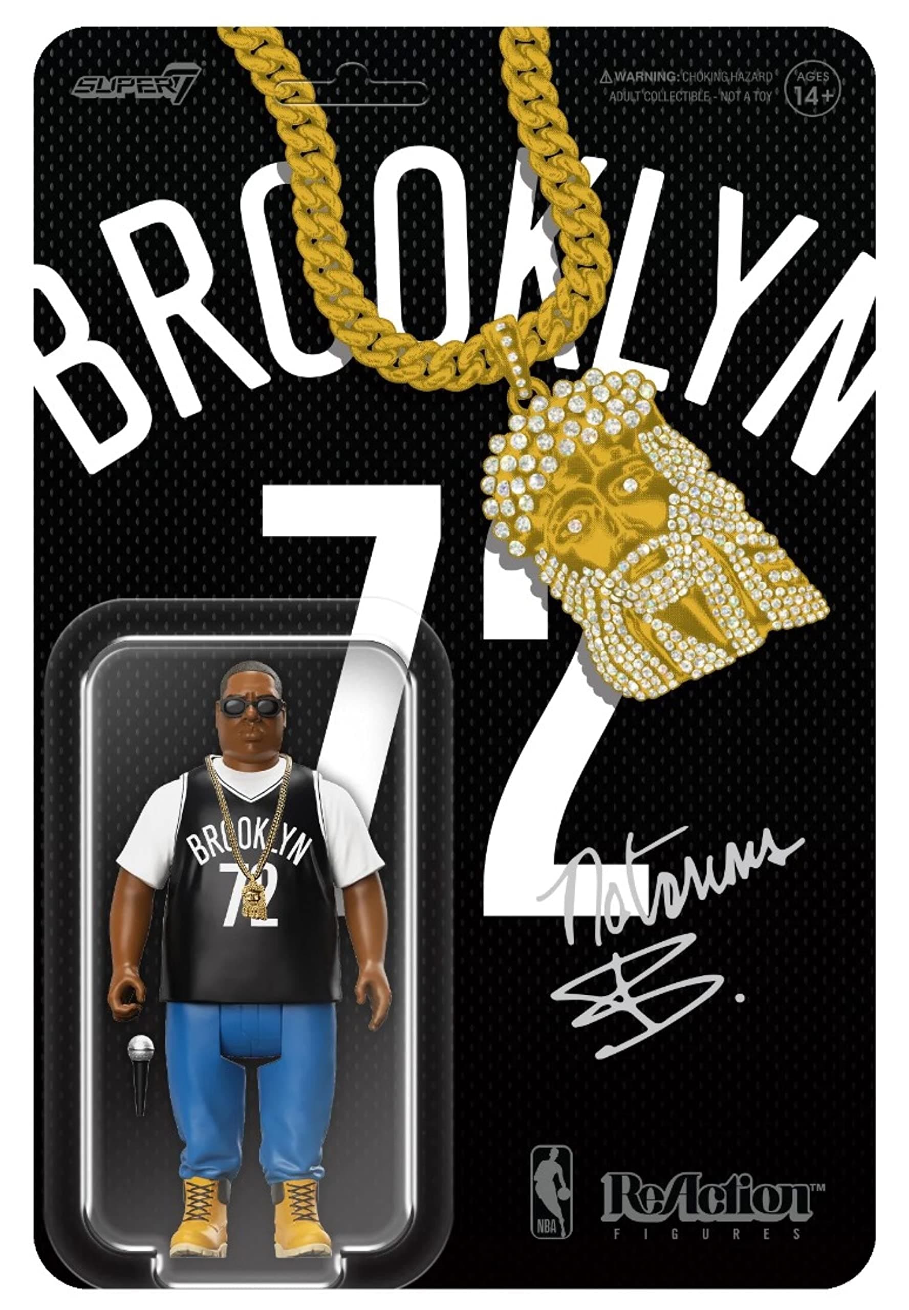 Reaction Figure - Wave 2 - Notorious Biggie Brooklyn Jersey (RE-NBIGW01-BBJ-02)