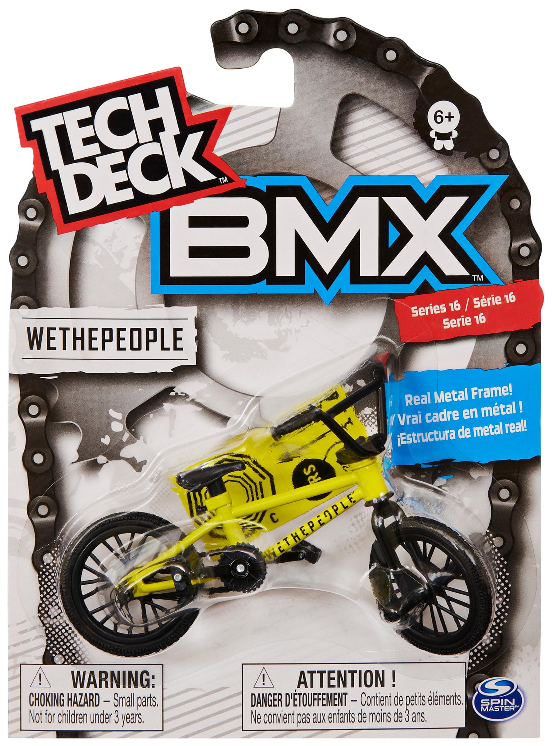 Tech Deck BMX Finger Bike Series 12-Replica Bike Real Metal Frame, Moveable Parts for Flick Tricks Games (Styles Vary)