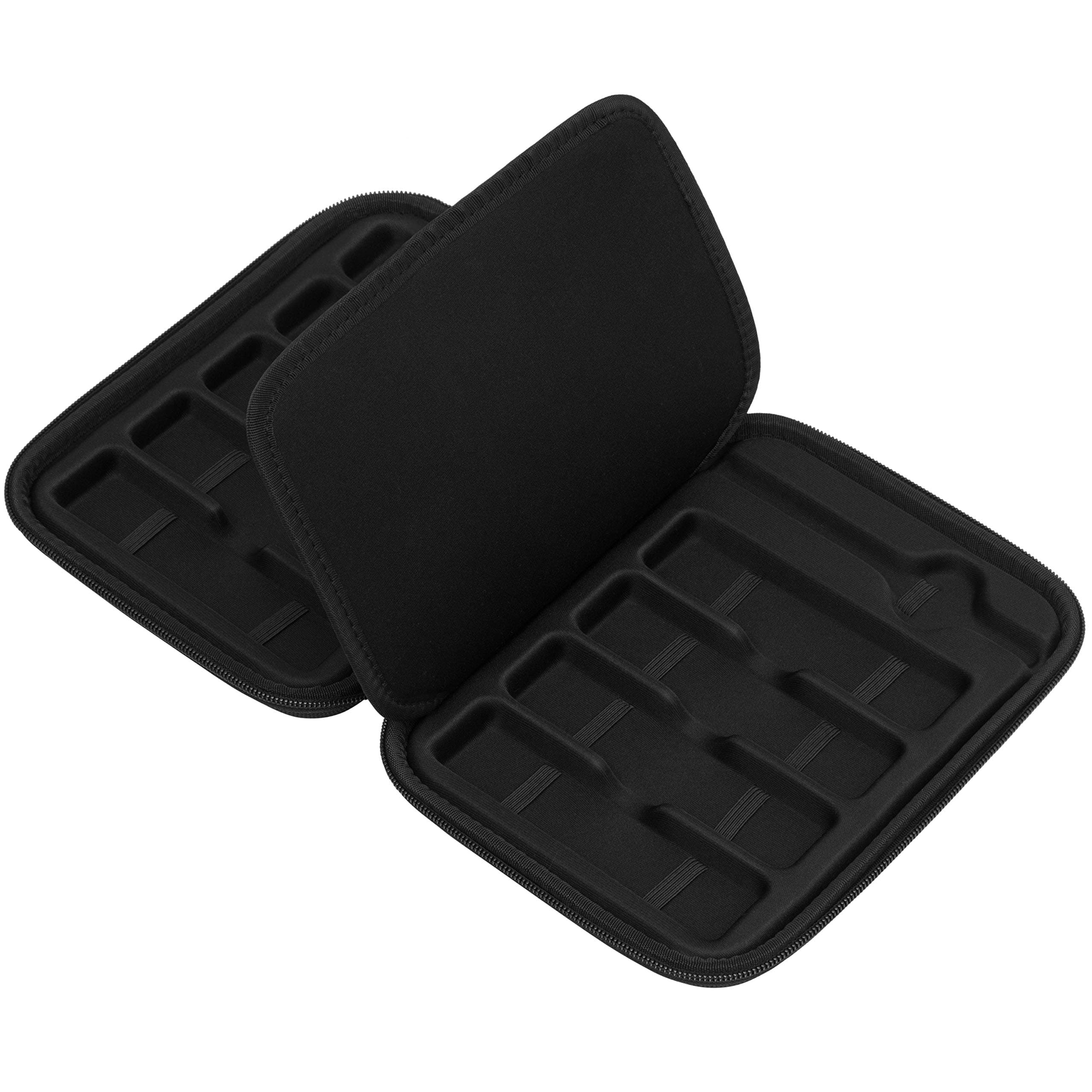 WATCHPODWatch Band Organizer Case | Holds 9 Bands and 1 Tool for Storage and Travelling | Large Size w/Zipper (Black)