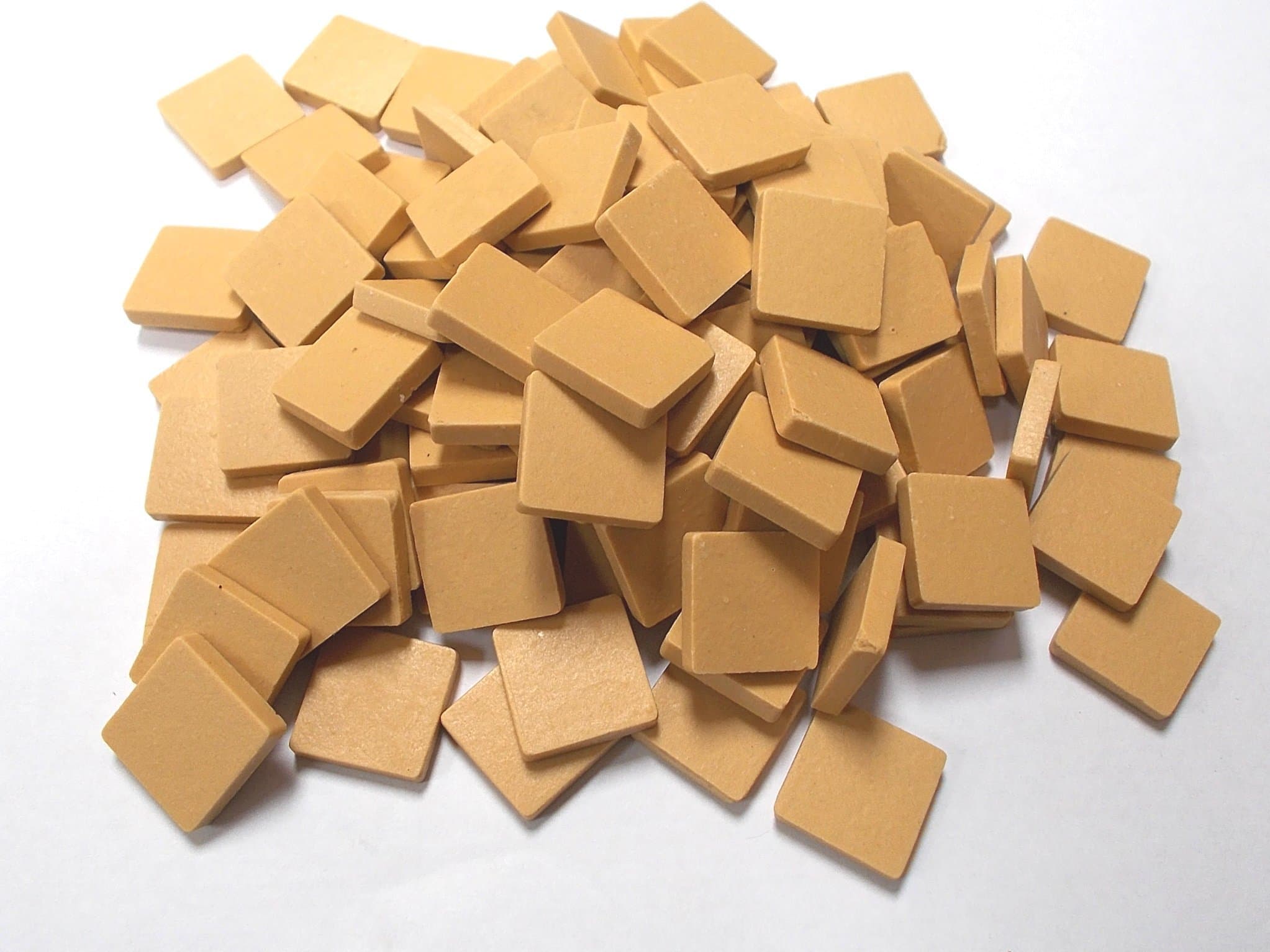75 Mosaic Tiles. Unglazed Porcelain, Desert Yellow