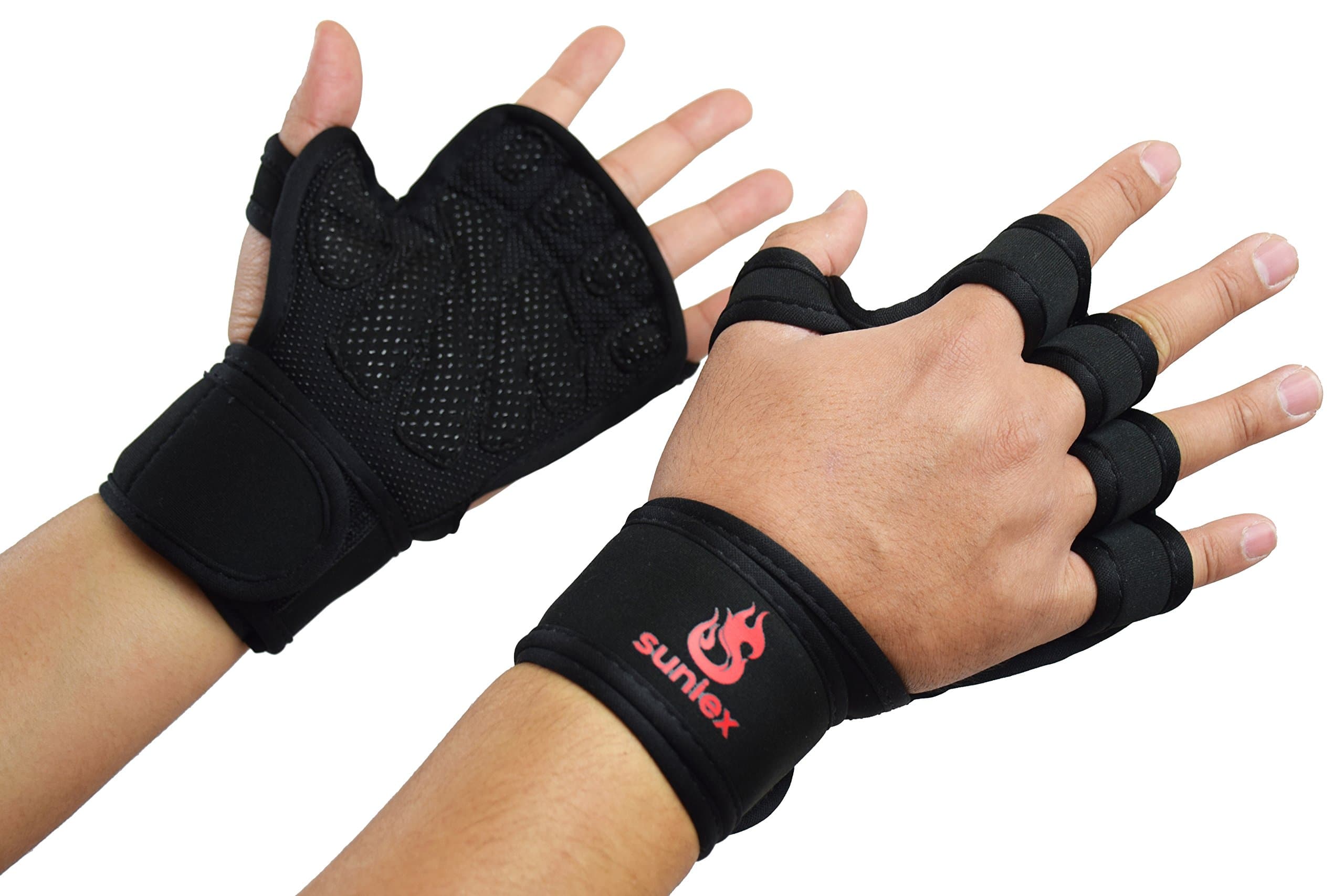 Professional Training Gloves with Wrist Support. for Weight Lifting, Crossfit, WOD, Powerlifting, Workouts, & Pull Ups. Full Palm Protection & Extra Grip to Avoid Calluses. Ideal for Men & Women