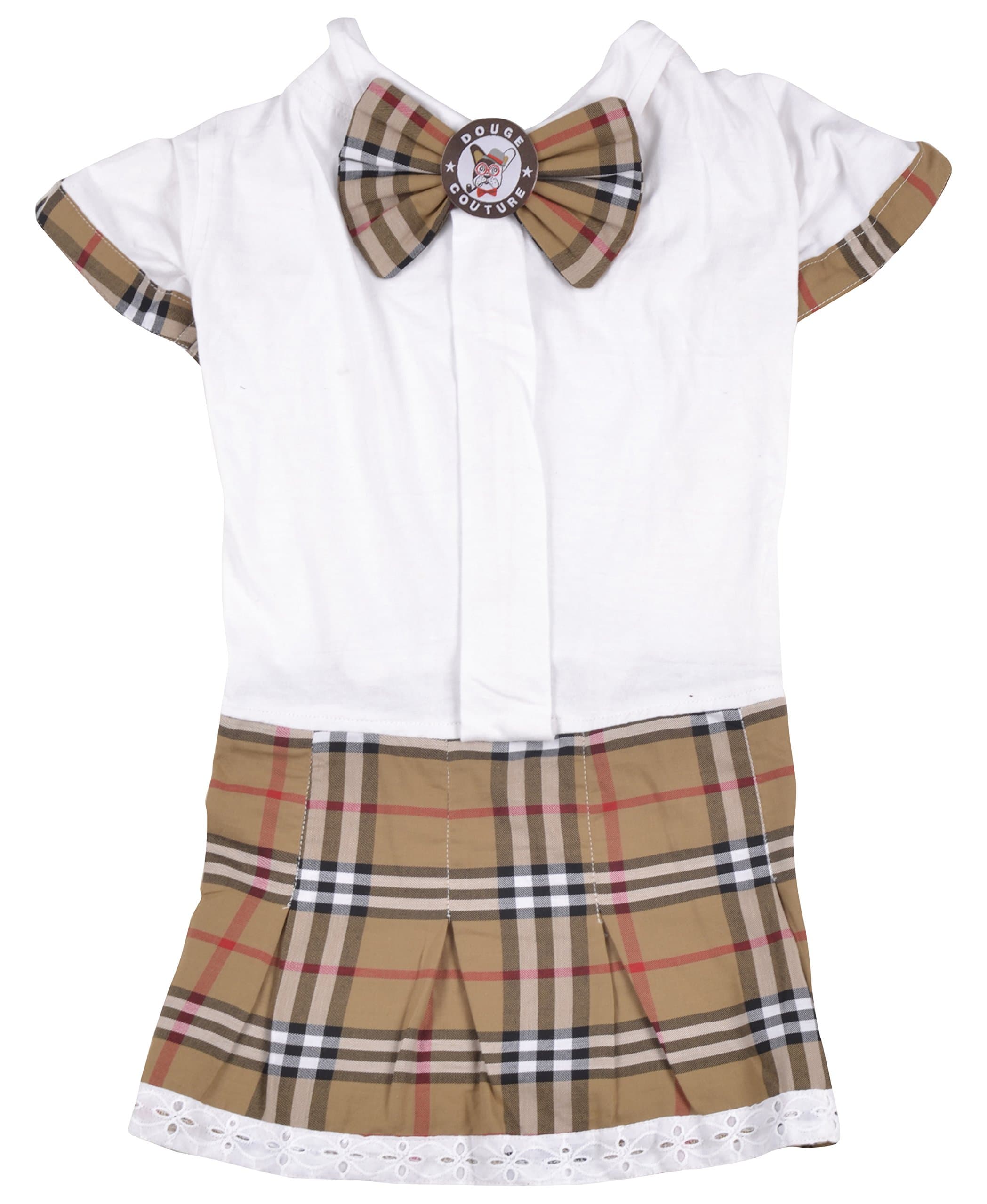 DOUGE COUTURE Dress for Dogs (DC-D-03_18, Brown, 18)