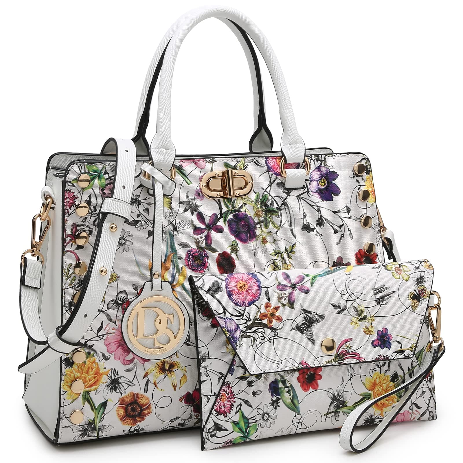 Dasein Purses and Handbags for Women Satchel Bags Top Handle Shoulder Bag Work Tote Bag With Matching Wallet