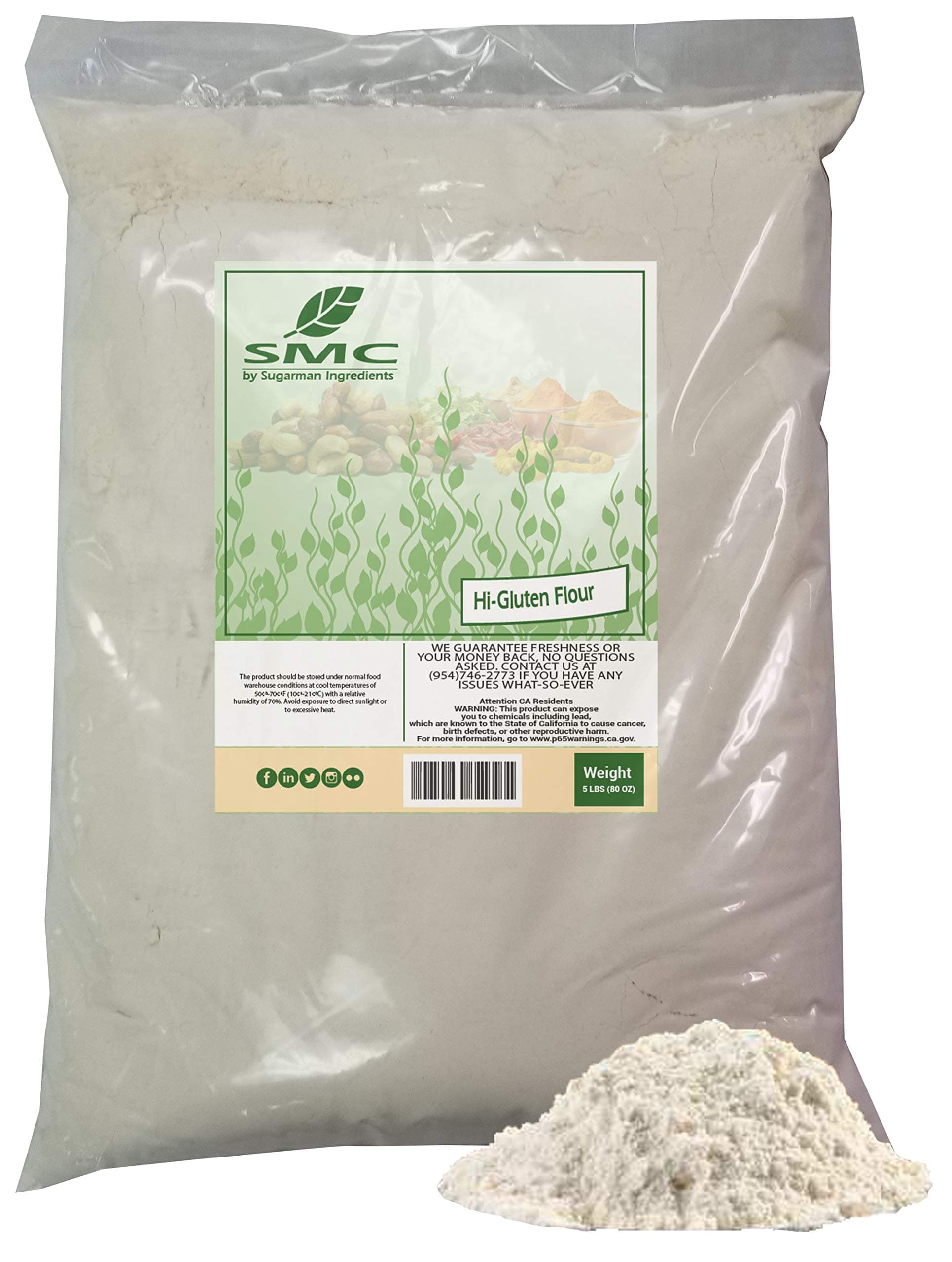 High Gluten Flour for Baking Bulk Bag 5 Pounds