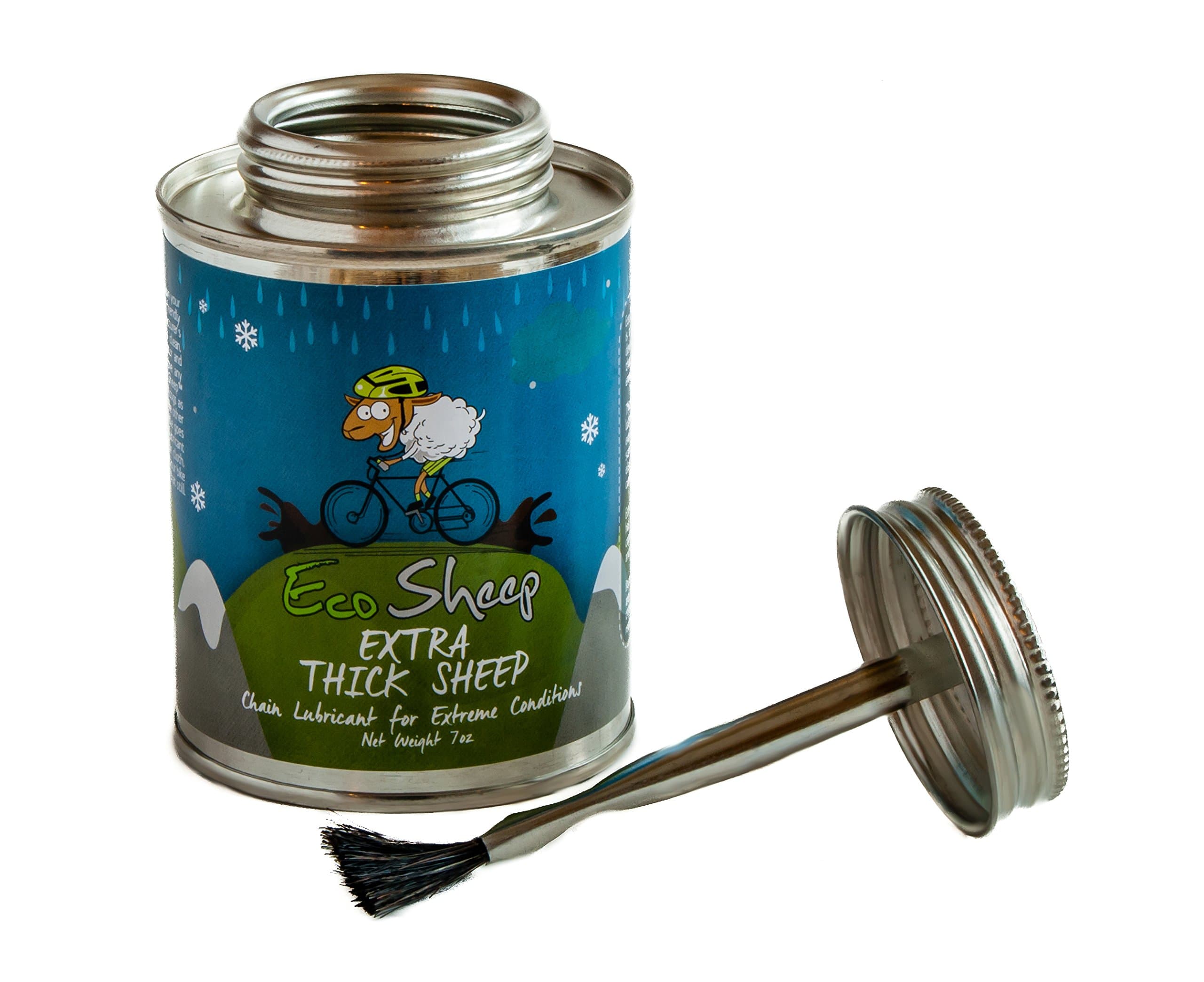 Extra Thick Sheep – Lanolin-Based, Eco-Friendly Bike Chain Oil for Extreme Conditions - No Petroleum - EPA Safer Choice and USDA BioPreferred Approved Chain Lube