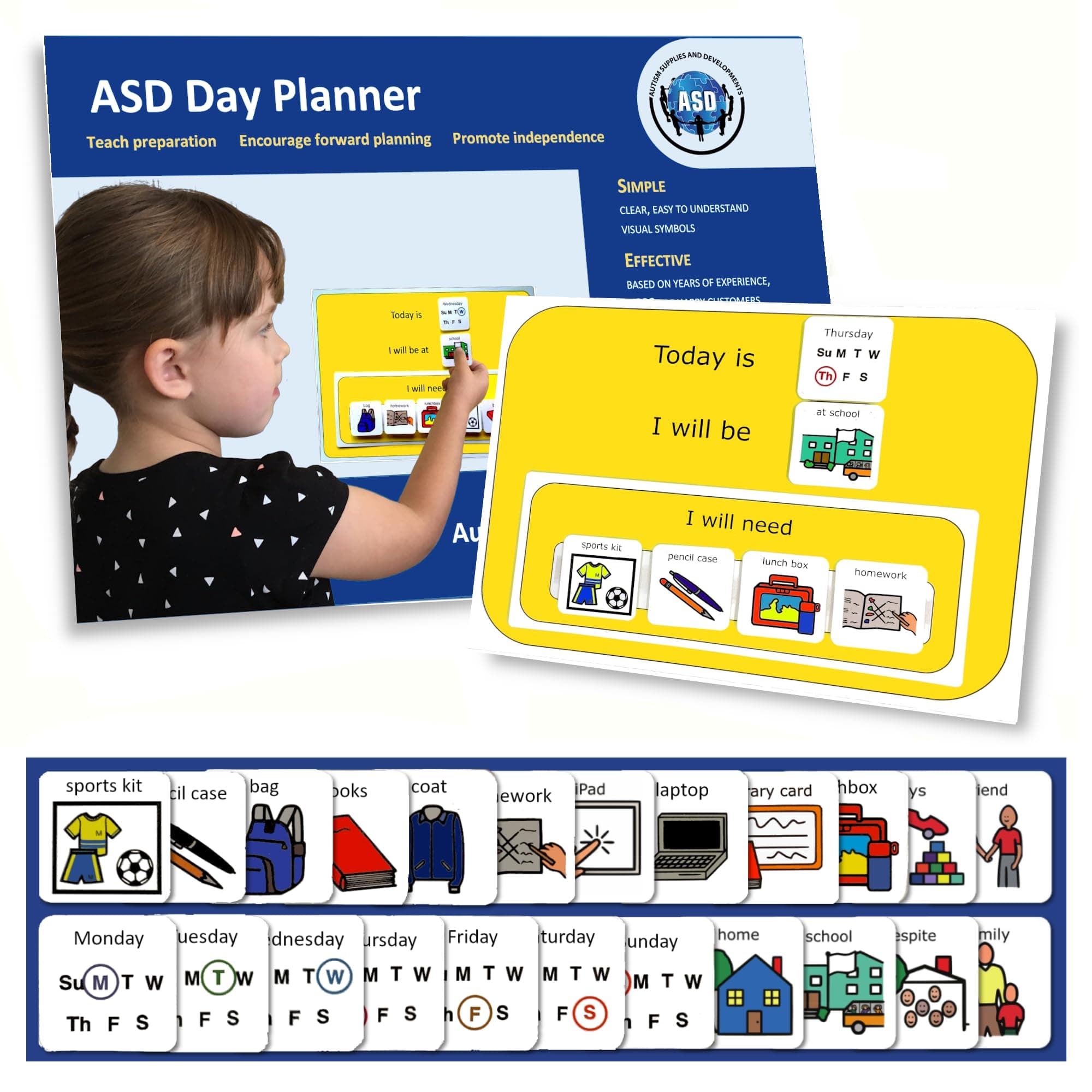 “I Can Pack my Bag” – Visual Timetable for Autistic Children –SEN –Help Kids Get Ready Independently - Chore Chart for kids –Autism Learning Resources A4