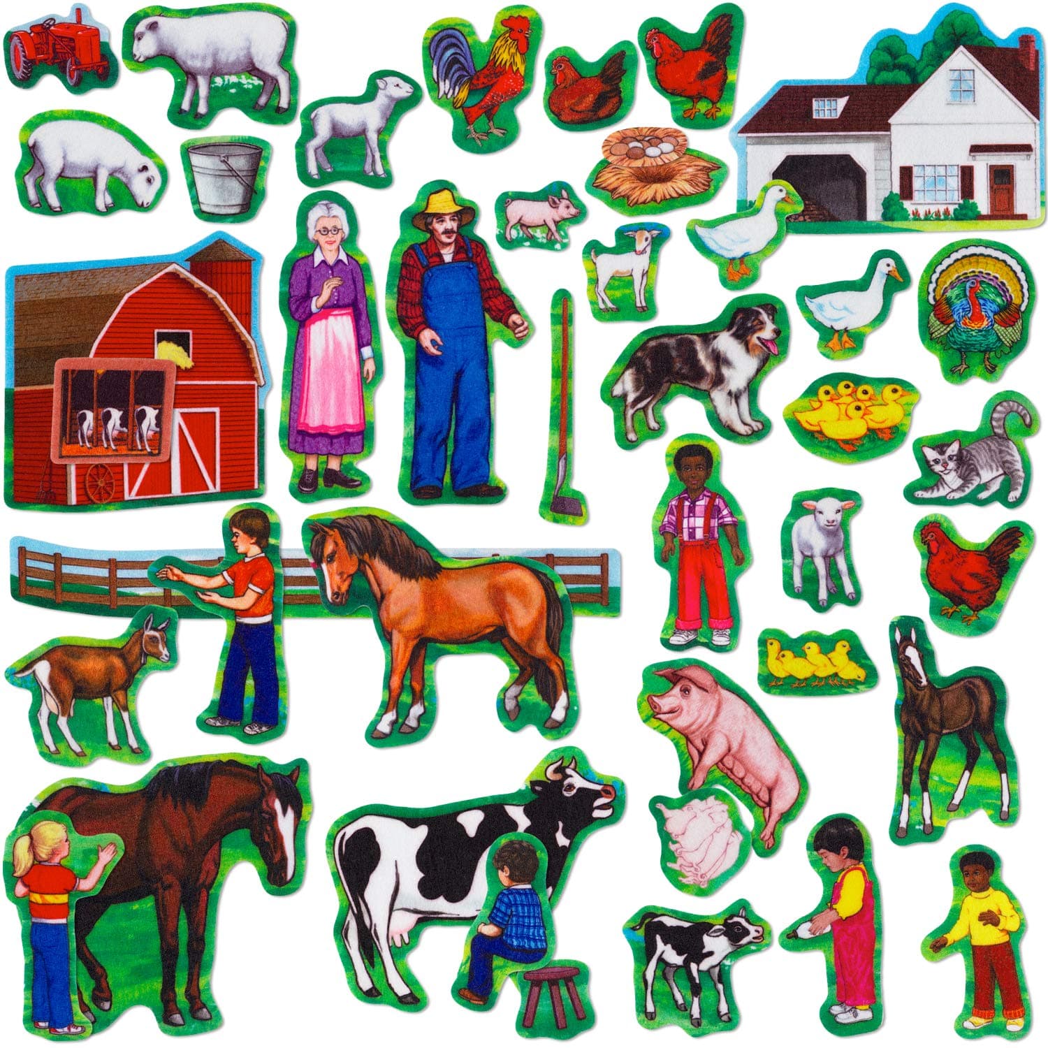 Little Folk Visuals LFV22307 Farm Flannel Boards