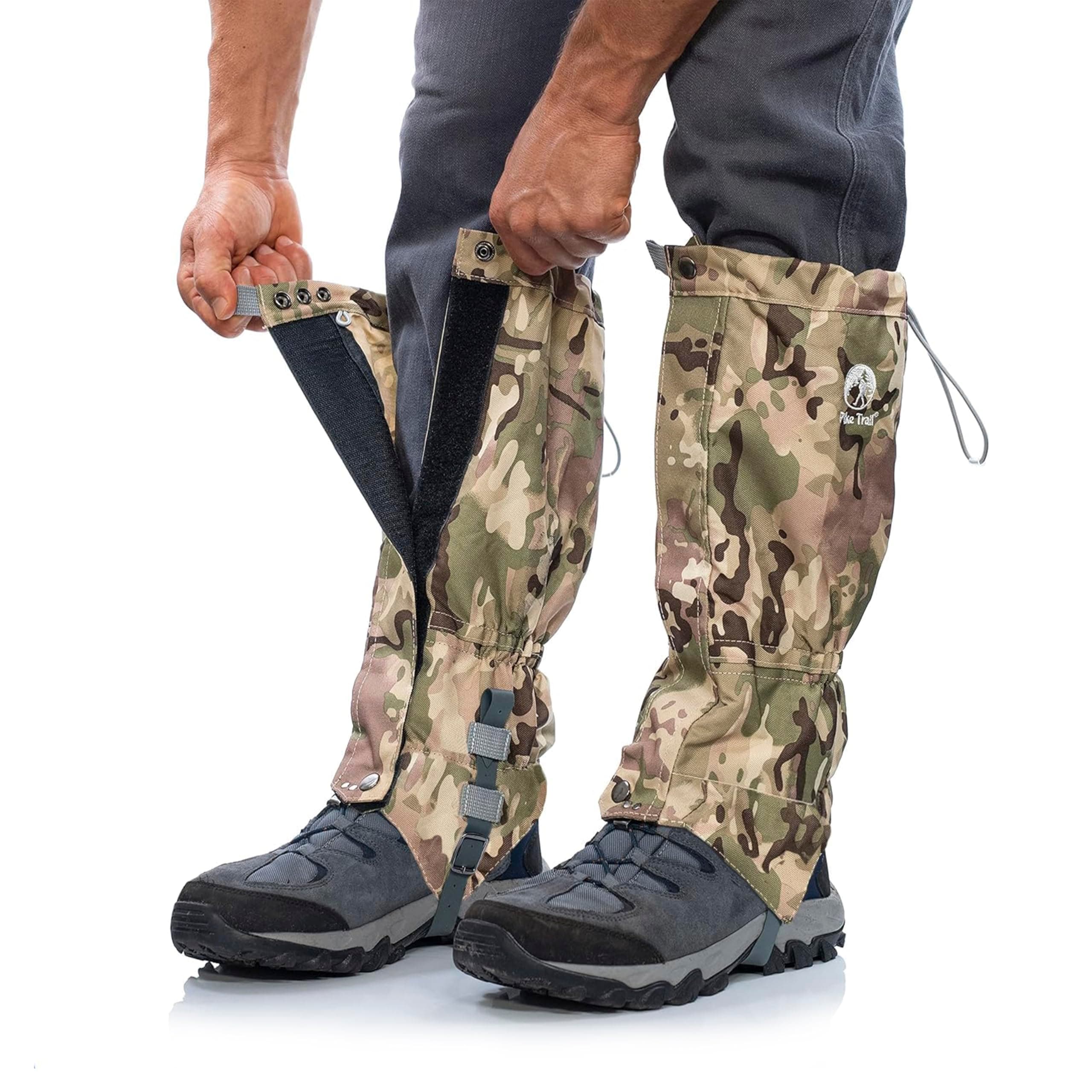 Adjustable Leg Gaiters - Lightweight, Waterproof - Leg Guards for Men & Women - Hiking Essentials Ideal for Hunting, Trekking & Fishing - 1 Pair