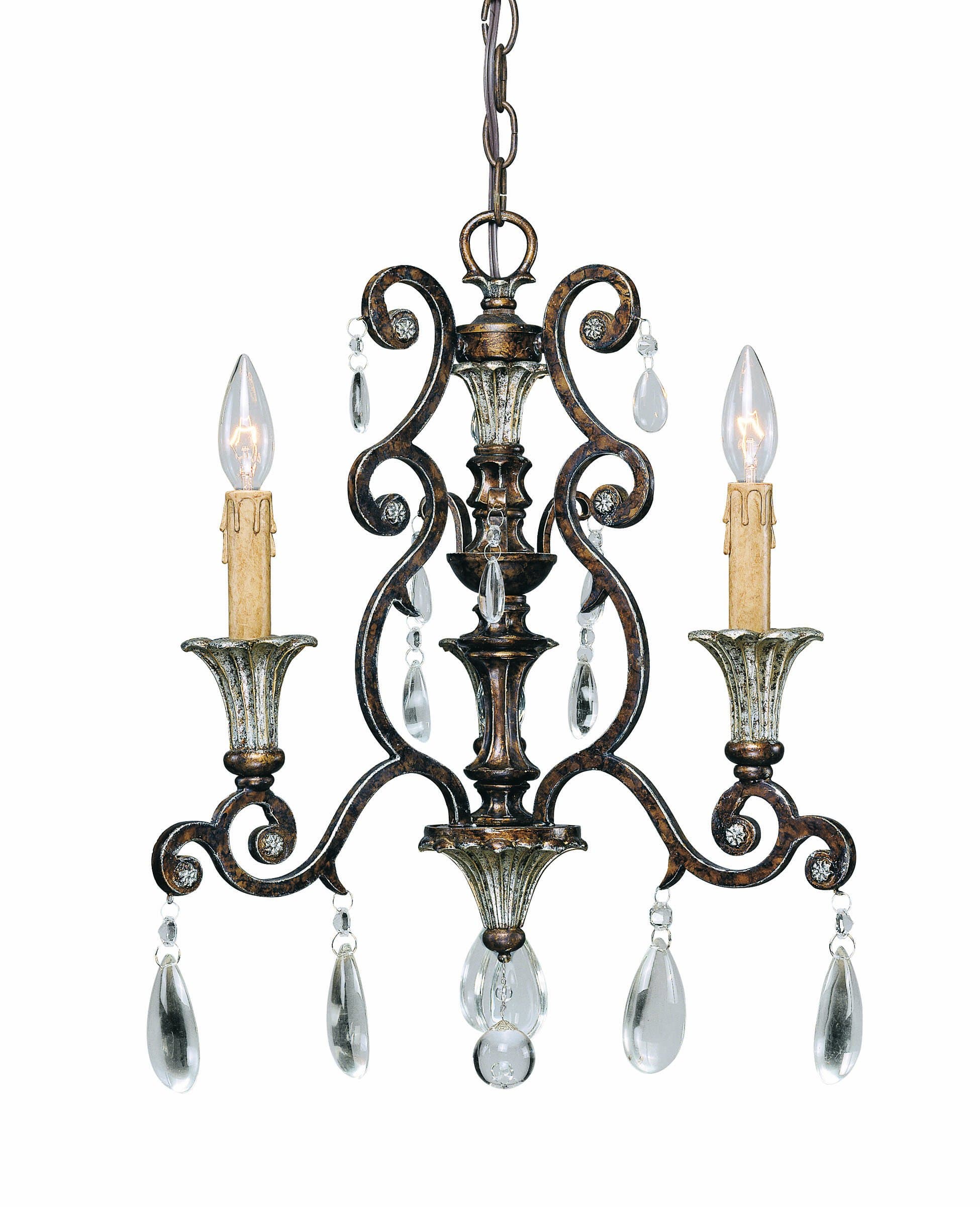Savoy House Lighting 1-3000-3-8 St. Laurence Collection 3-Light Single-Tier Chandelier, New Tortoise Shell with Sliver Finish