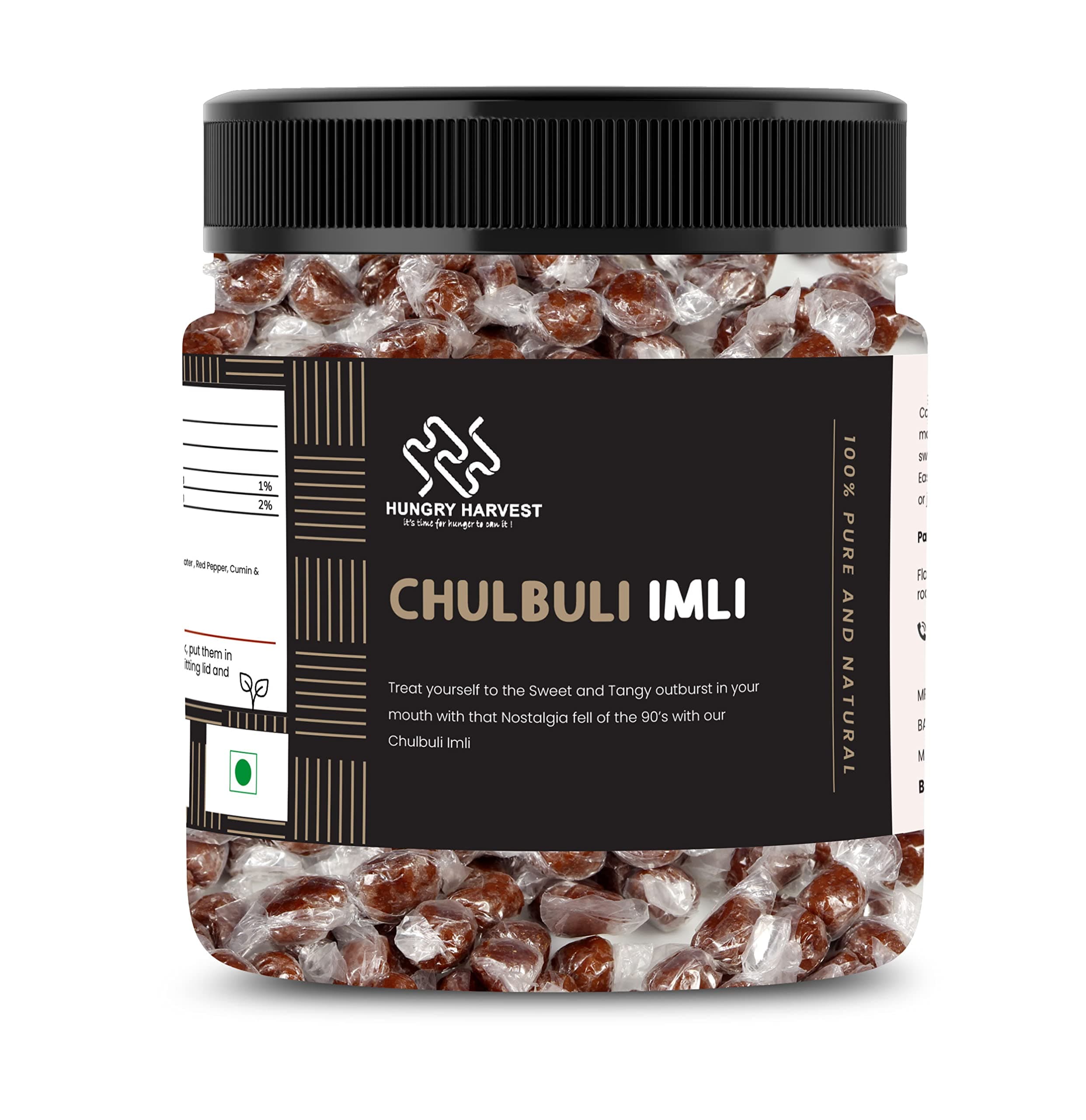 Imli Candy Khatti Meethi Imly, Chulbuli Emli 300 gms Tamarind Twist Candy [Jar Pack] Pack of 1 of 300 Grams)