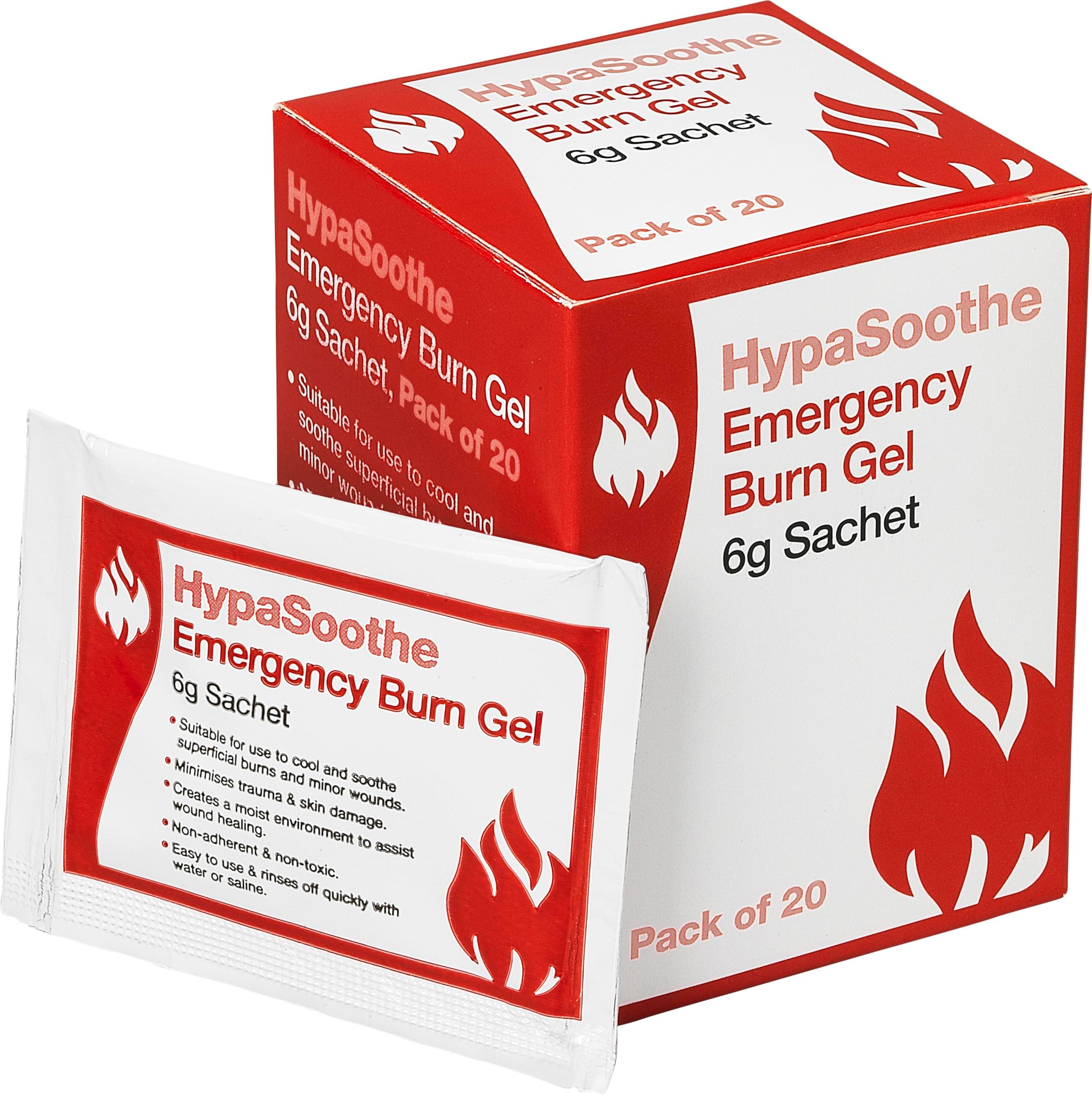 HypaSoothe Emergency Burn Gel 6g Sachets, Pack 20
