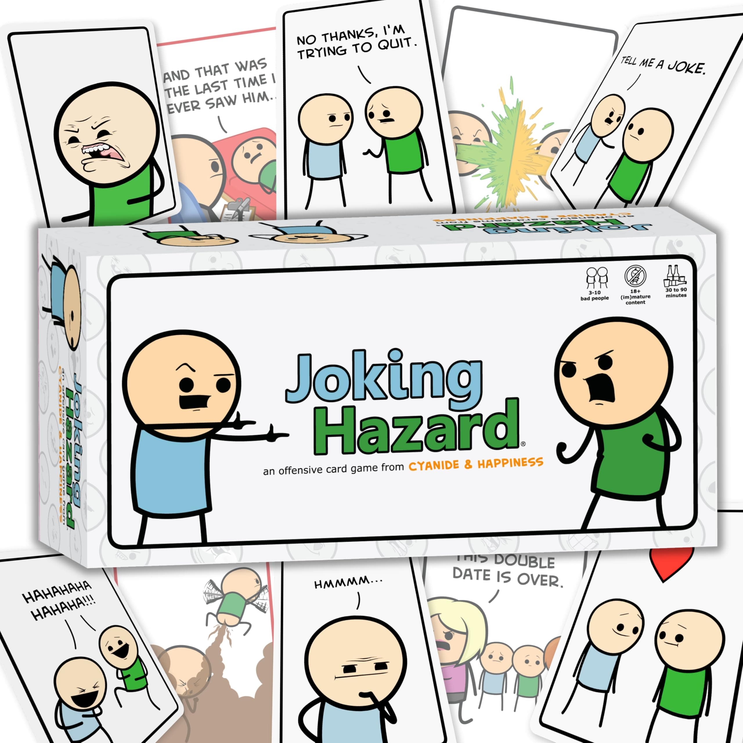 Joking Hazard by Cyanide & Happiness - a funny comic building party game for 3-10 players, great for game night