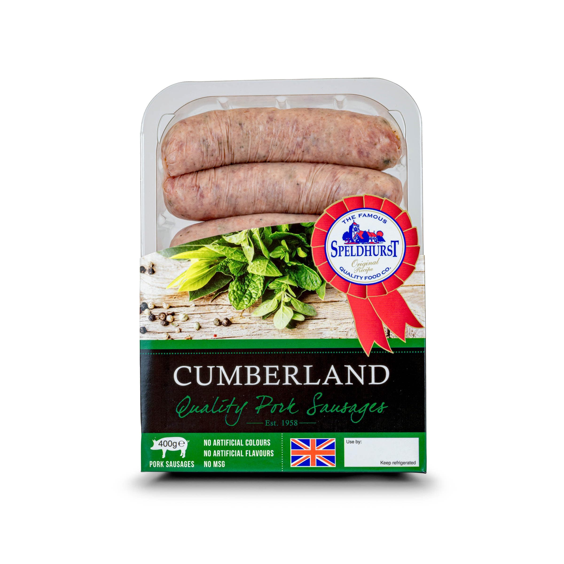 Speldhurst Quality foods Cumberland Pork Sausage, 400 g