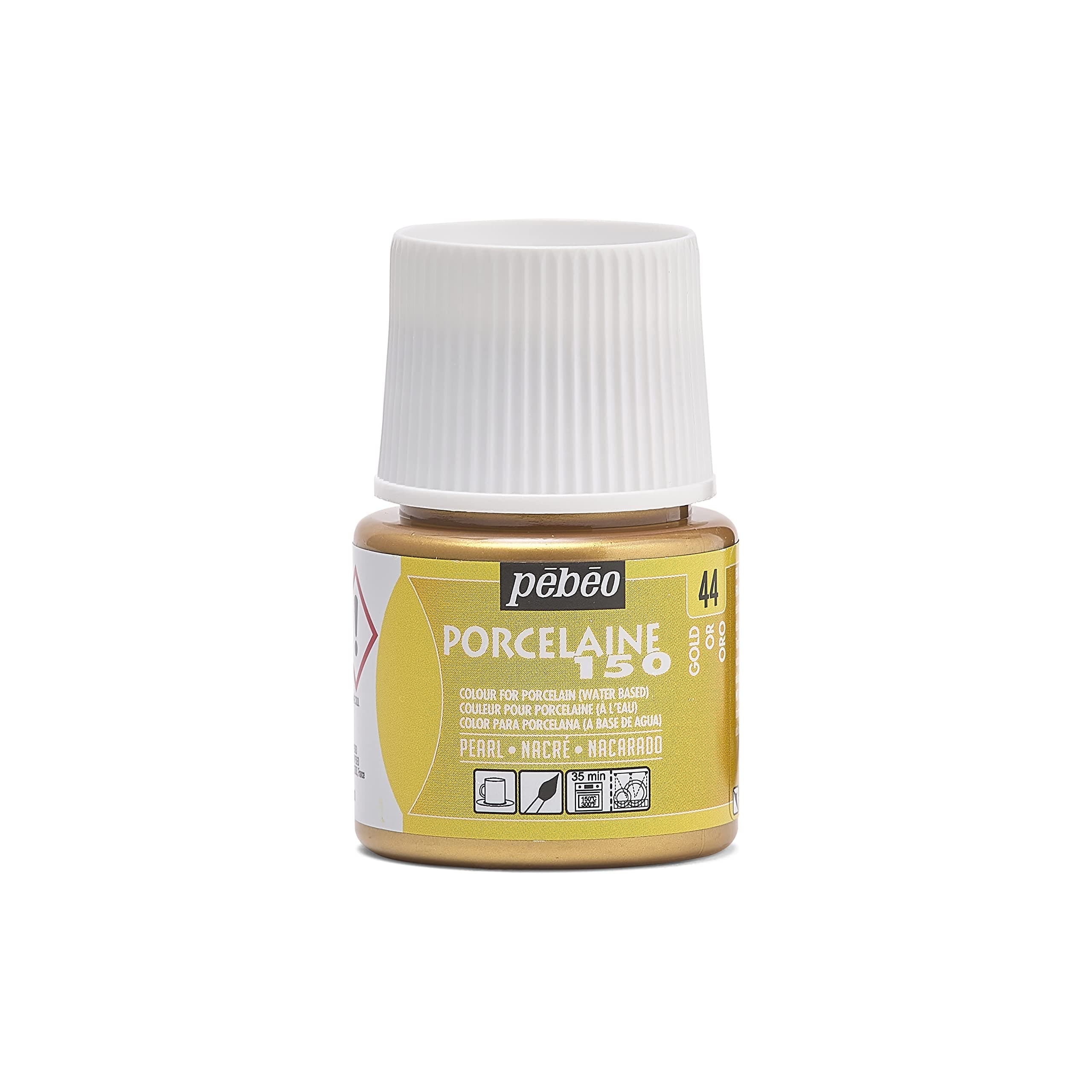 Pebeo Porcelaine 150, China Paint, 45 ML Bottle - Gold