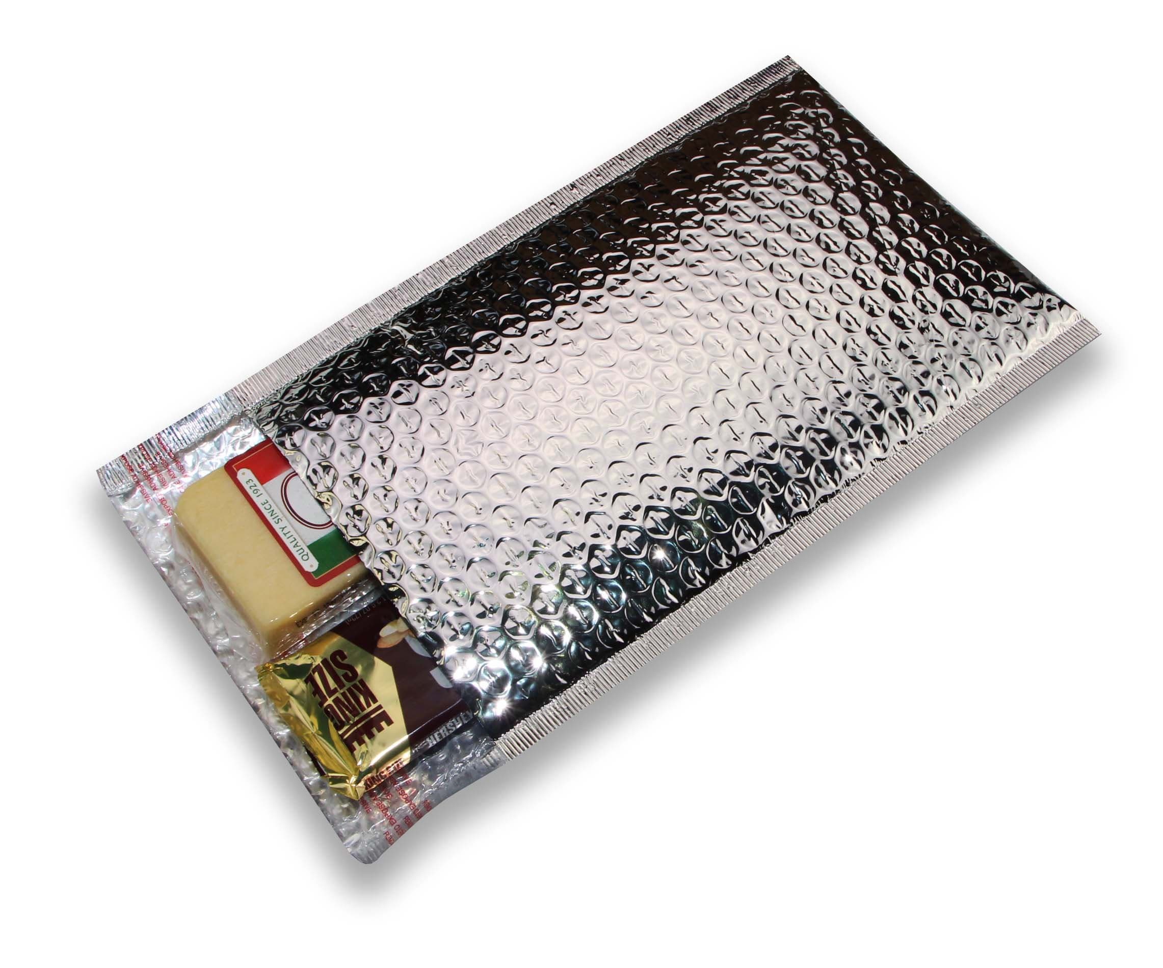 100 pcs 6.5x10.5 Metallic Glamour Cool Shield Thermal Bubble Mailers by ZebraPack