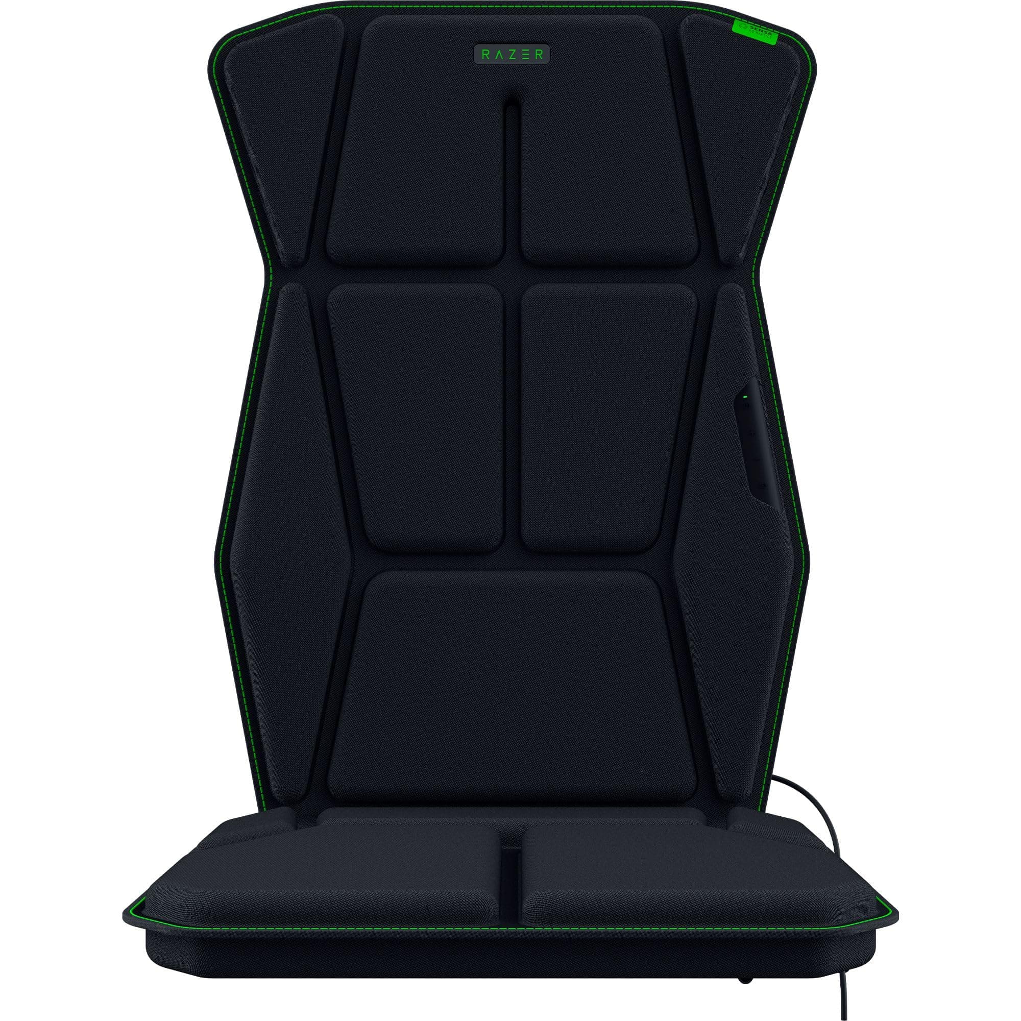 Razer Freyja Hd Haptic Gaming Chair Cushion: Multi-Directional Haptics - Eq Customization Via Synapse Hyperspeed Wireless & Bluetooth Adjustable Strap For Universal Fit