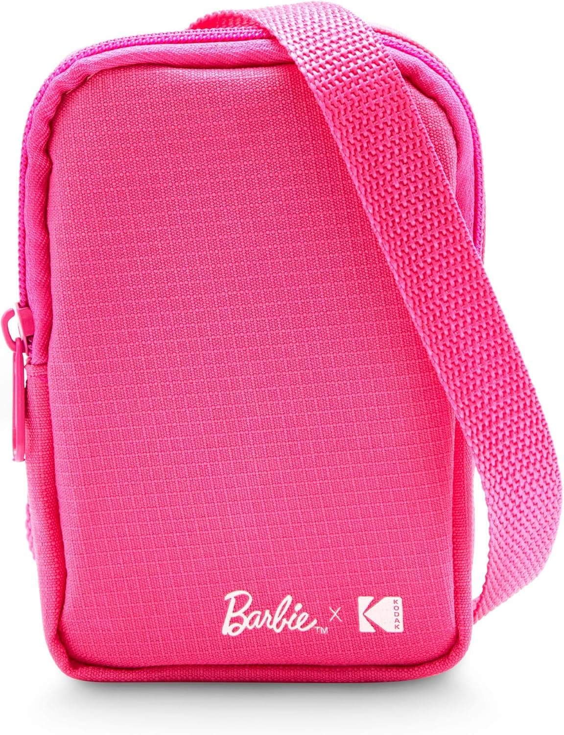 KODAK Barbie x Soft Case with Zipper Closure and Crossbody Shoulder Bag x Barbie Printomatic and Step Slim Photo Printer, Pink (Case Only)